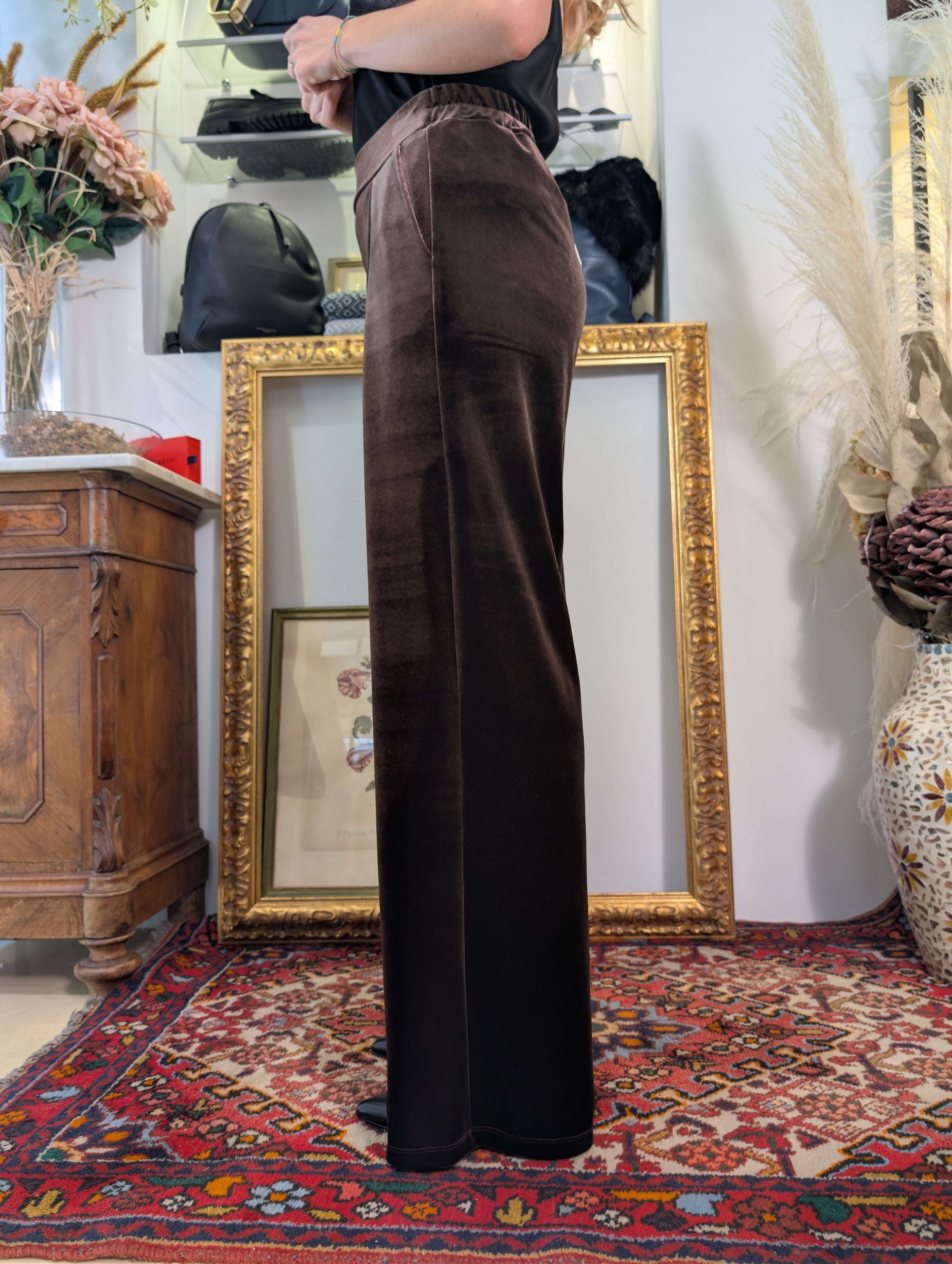 Pantalone in velluto liscio - TENSIONE IN