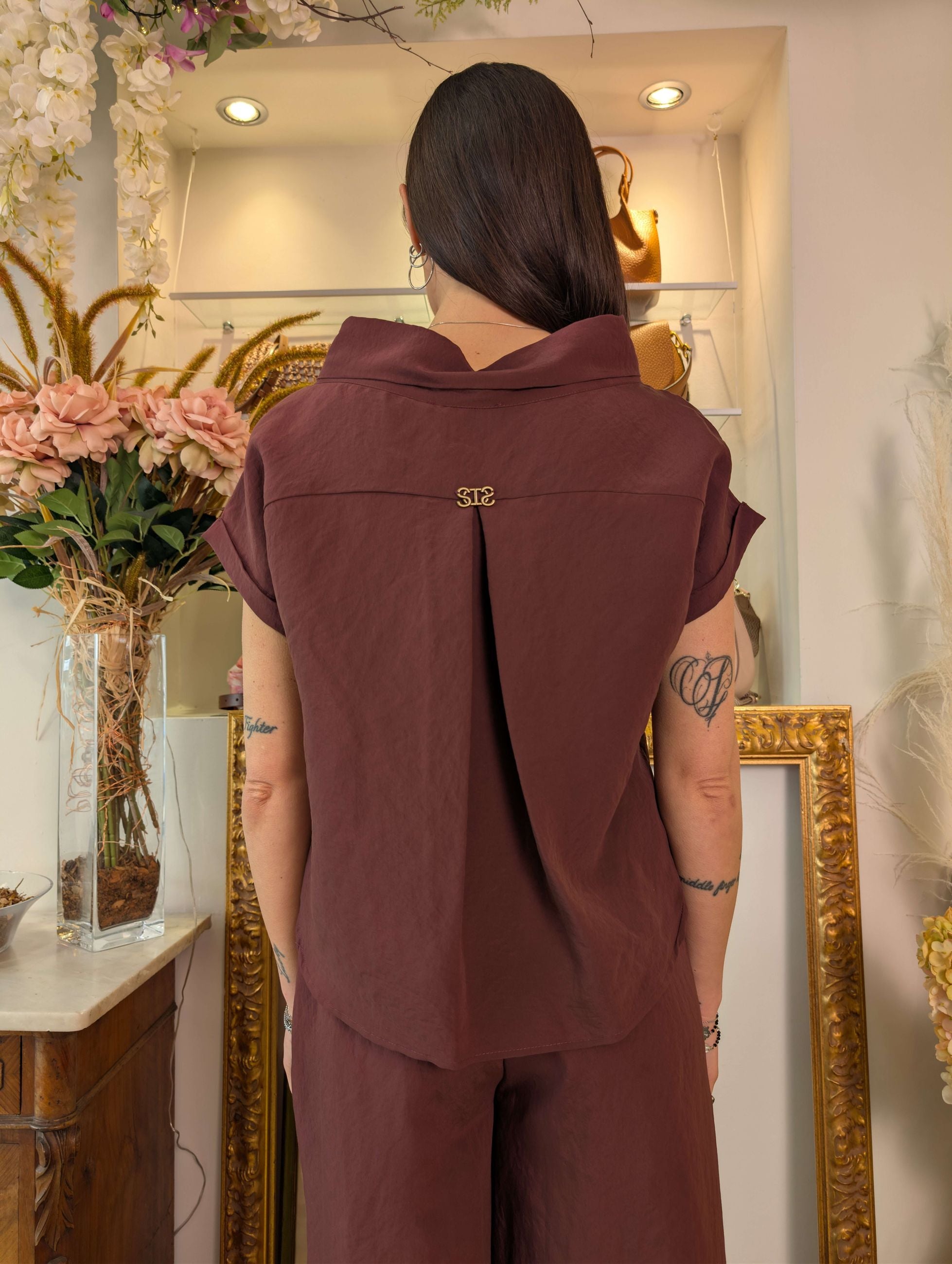 Blusa in tessuto mano pesca Le Sarte del Sole - LE SARTE DEL SOLE