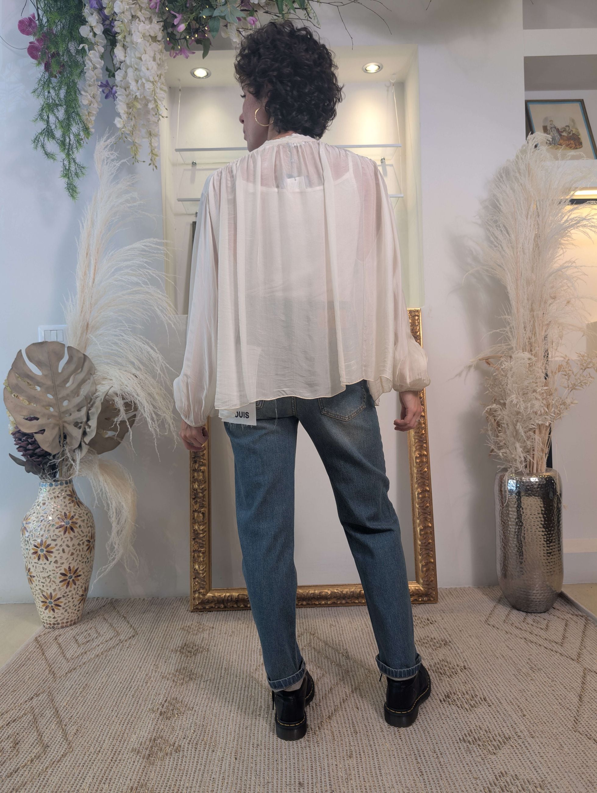 Blusa in tessuto misto seta - DIXIE