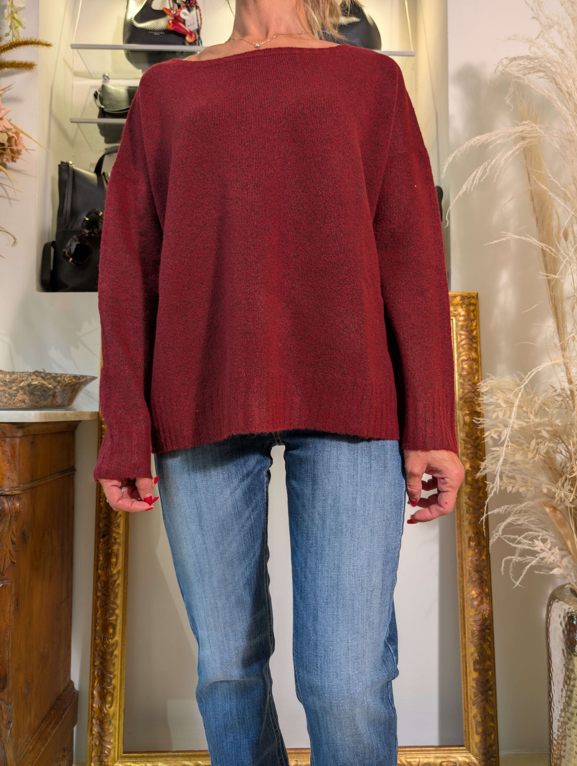 Maglia oversized in bouclé - SHE_FLORENCE_LAB