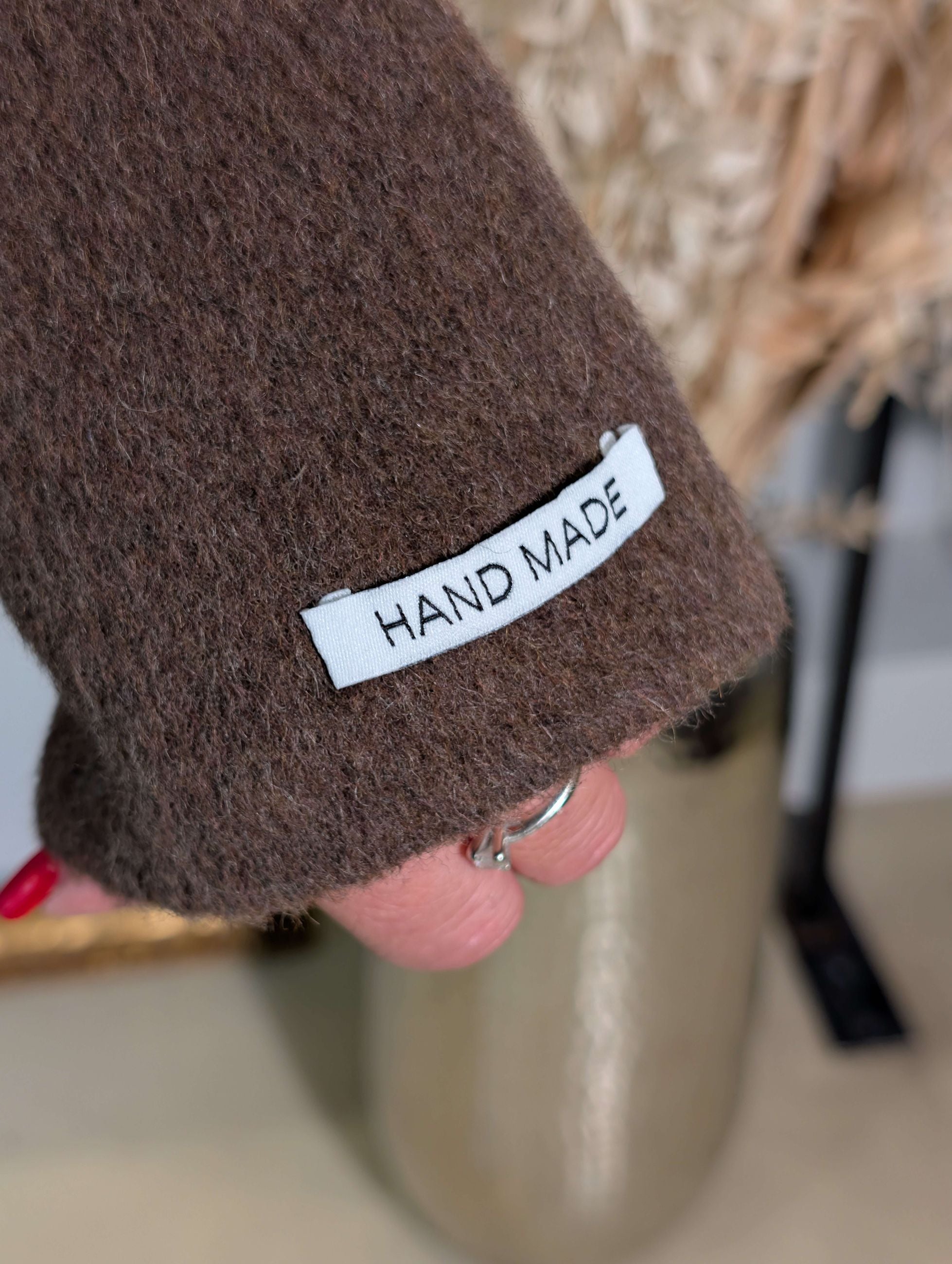 Cappotto doppiopetto in panno di lana cucito a mano - DIXIE