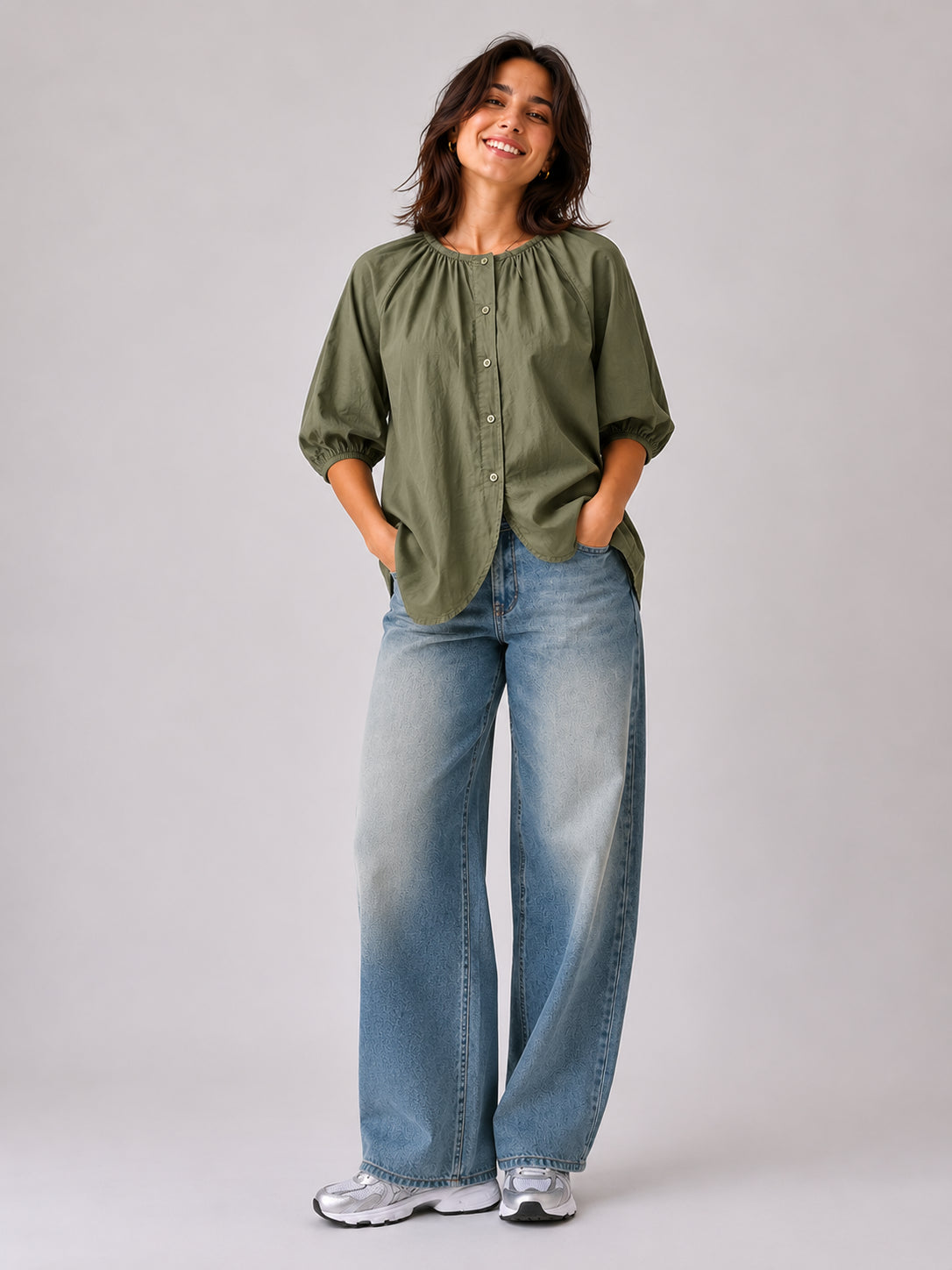 Camicia in mussola di cotone - SHE_FLORENCE_LAB