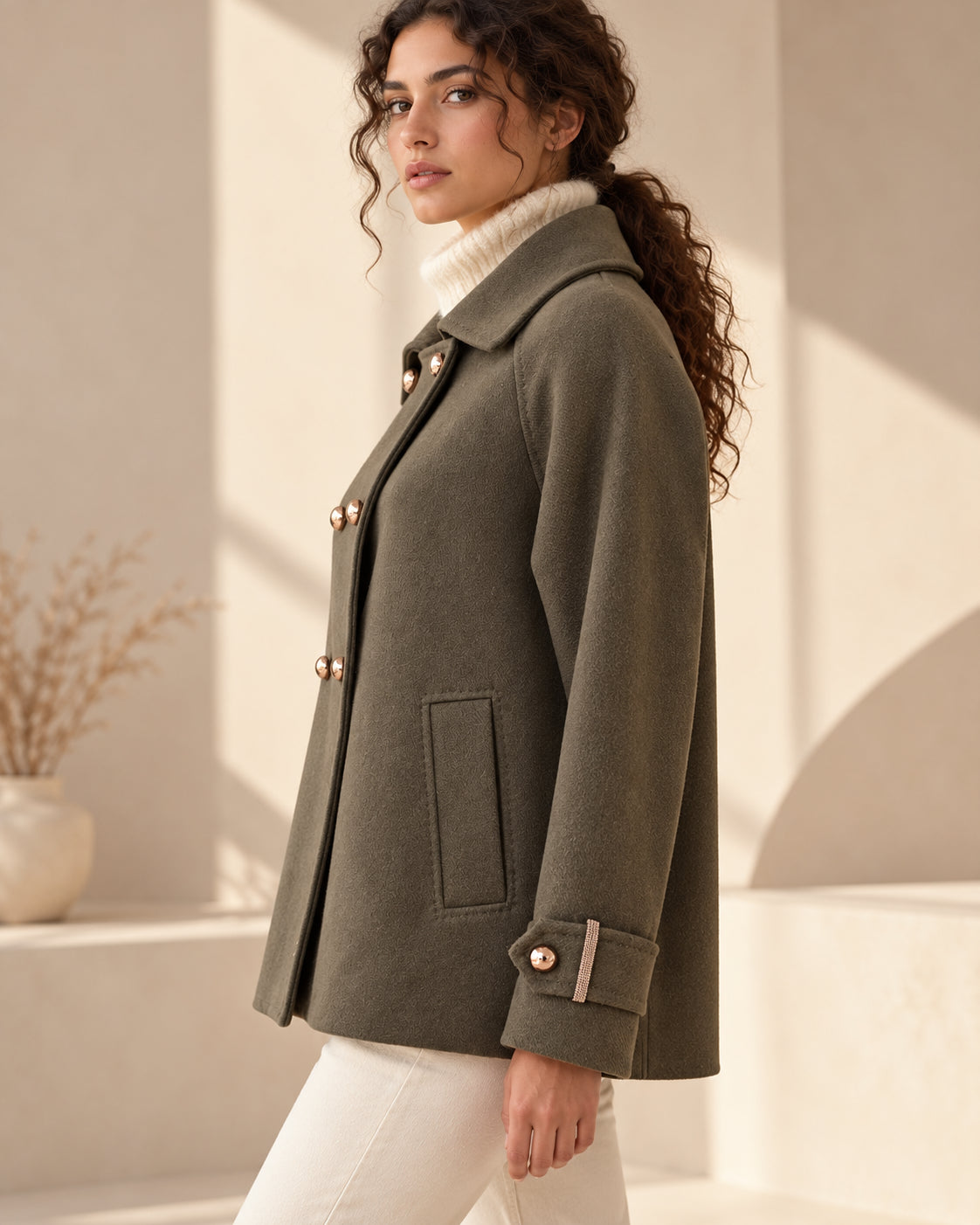 Peacoat MARKUP con Bottoni Gold e Dettagli Sartoriali - MARKUP DONNA