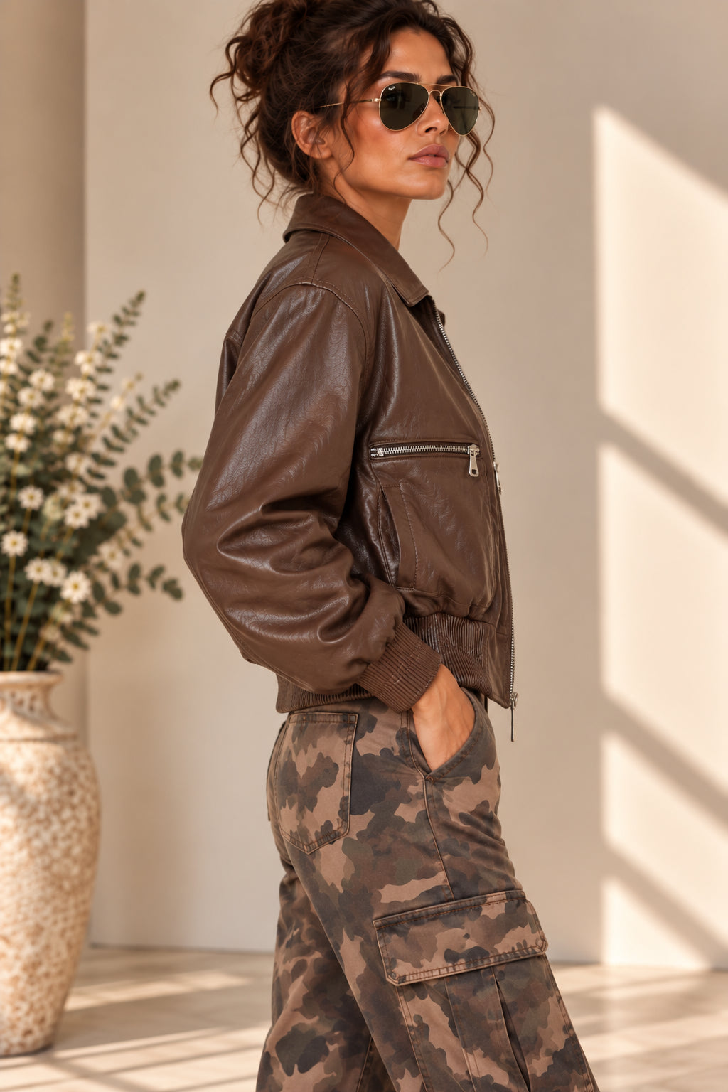 Bomber Mark Up in Ecopelle Trapuntato- MARKUP DONNA