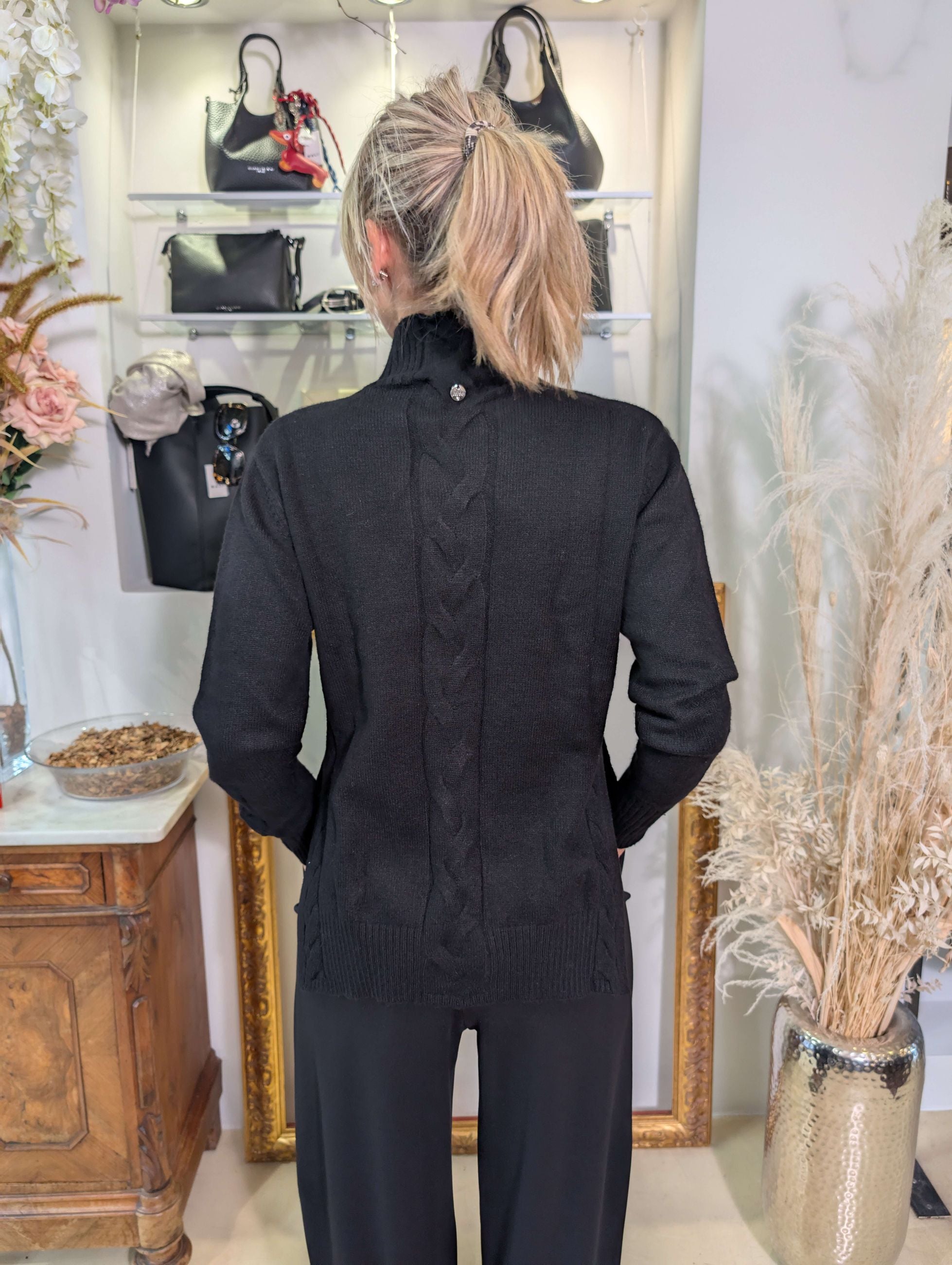 Maglia con treccia - MARKUP DONNA