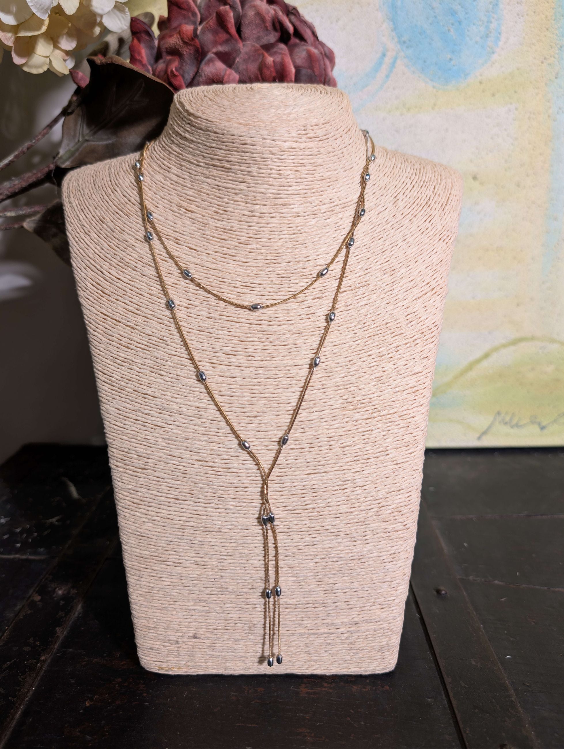 COLLANA MULTIFILO THIN ARGENTO/ORO - NALI'