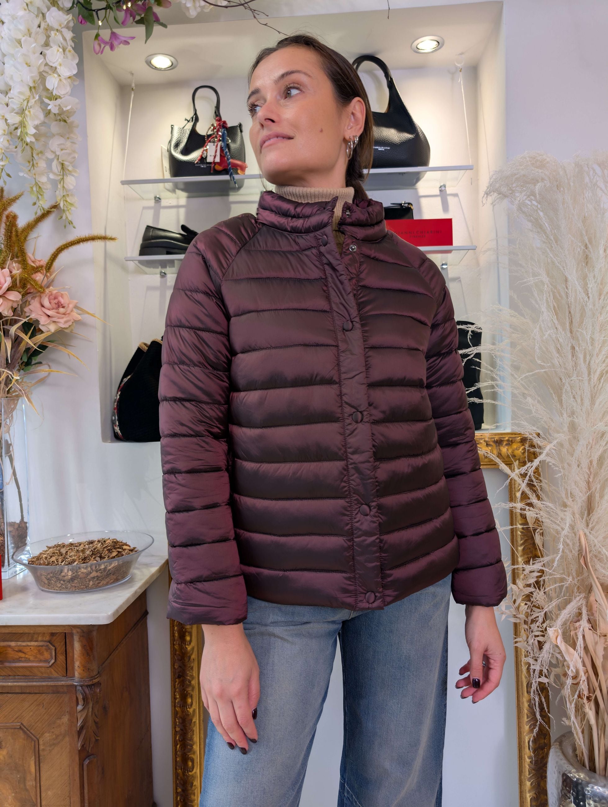 Piumino animal free in nylon cangiante - Sandro Ferrone
