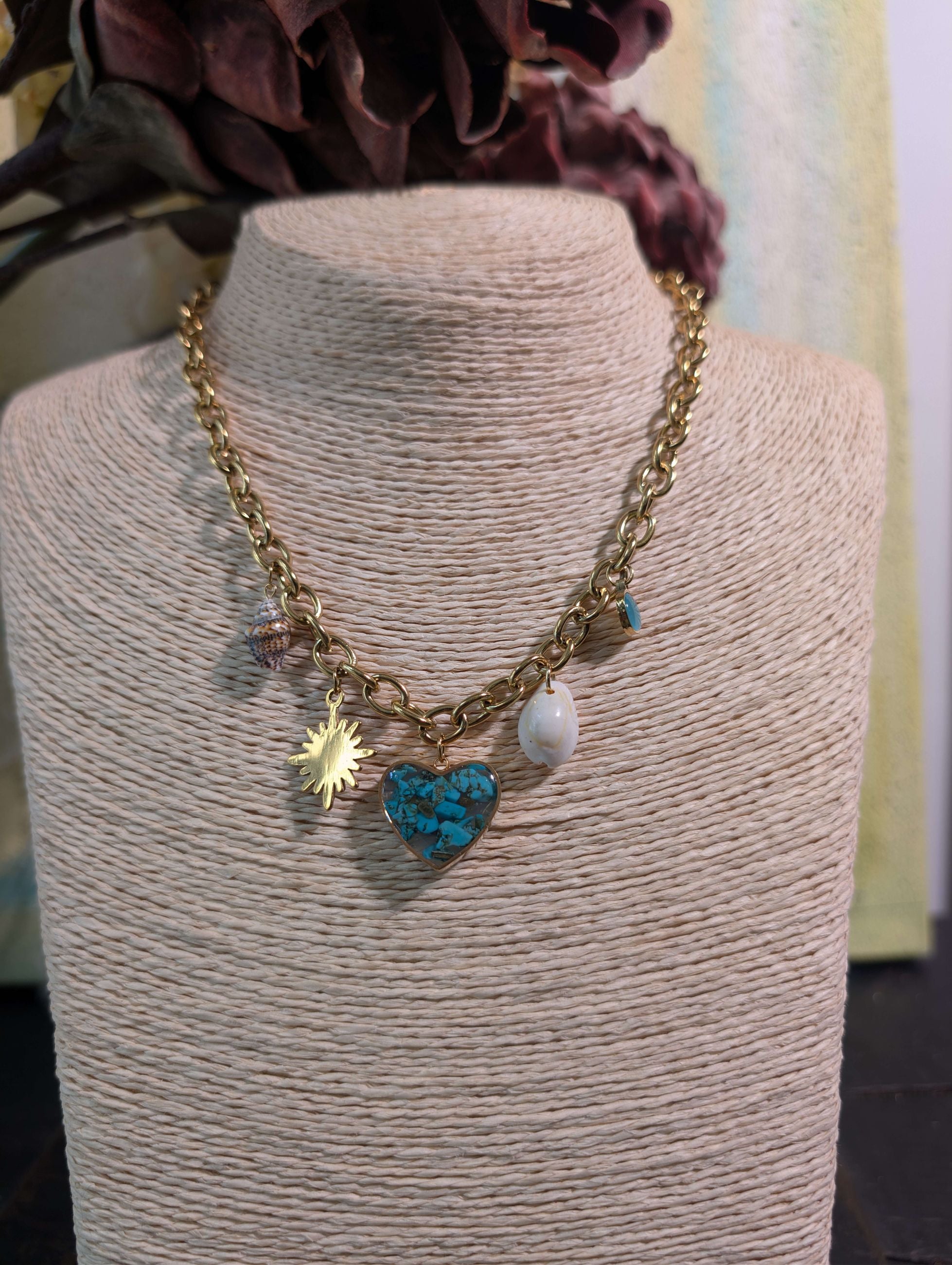 COLLANA CHAIN MULTICHARMS ACC.INOS. ORO - NALI'