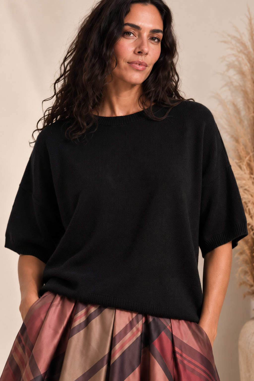 Maglia Cashmere Over Fit Tinto Capo - DIXIE