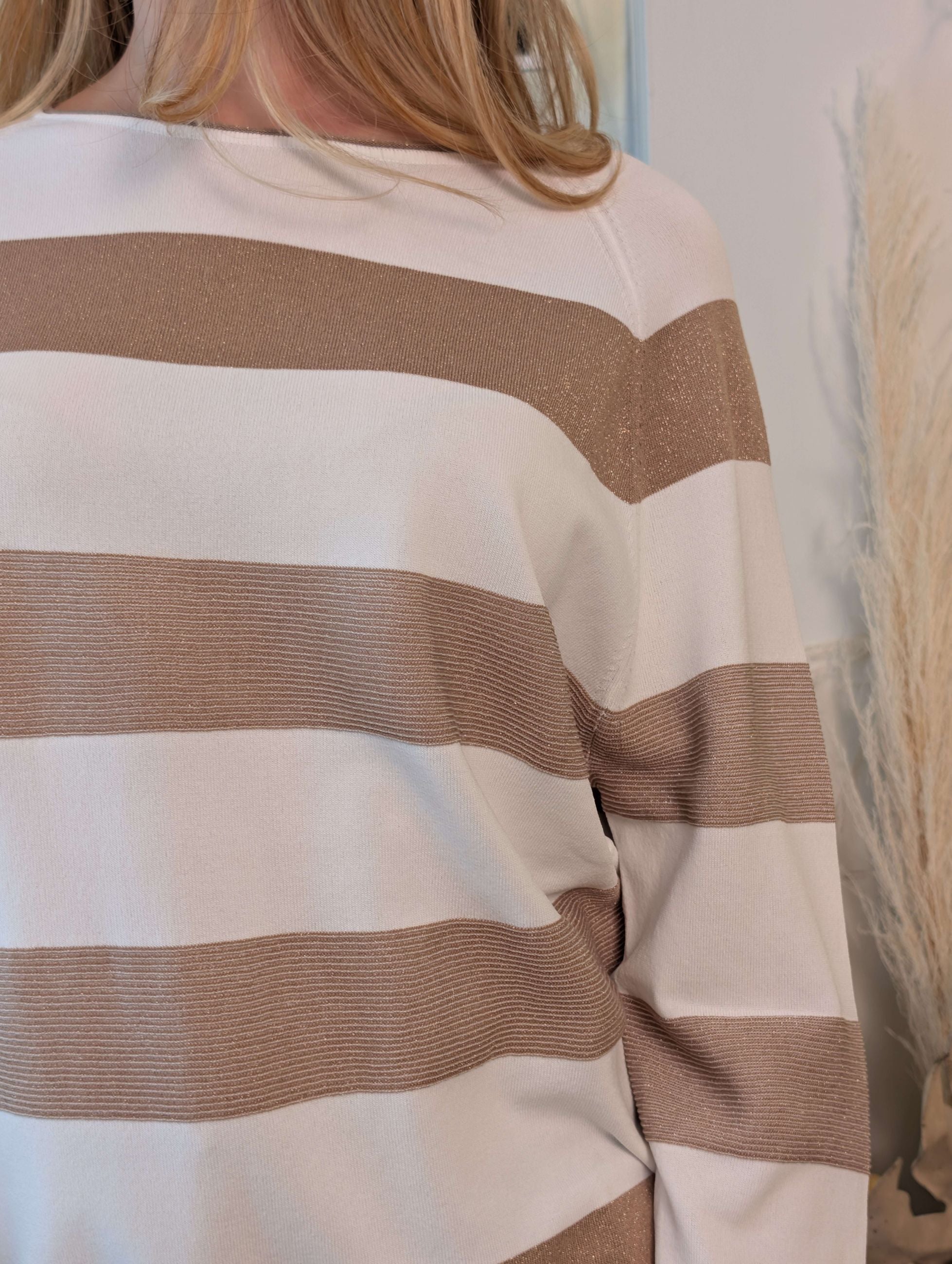 Maglia Girocollo Rigata con Lurex - SHE_FLORENCE_LAB