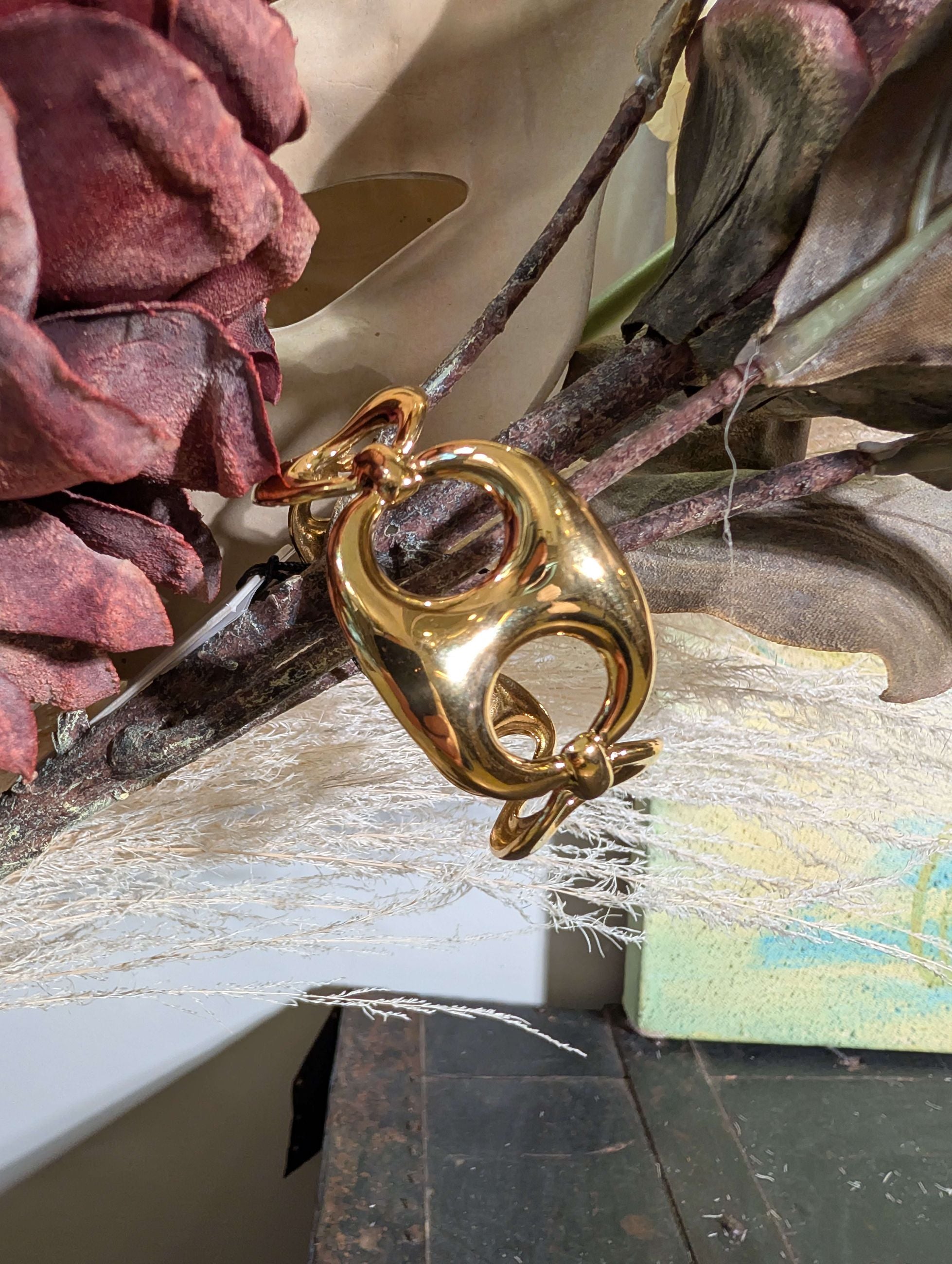 BRACCIALE BANGLE OVER ACC.INOS. ORO - NALI'