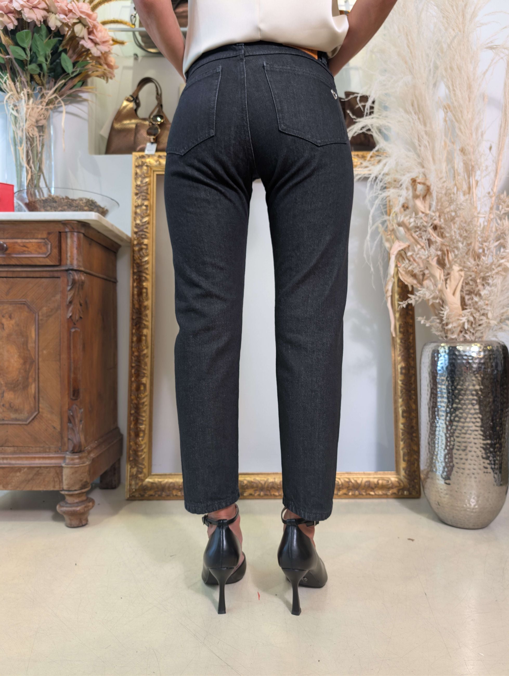 Jeans nero straight fit - PLEASE