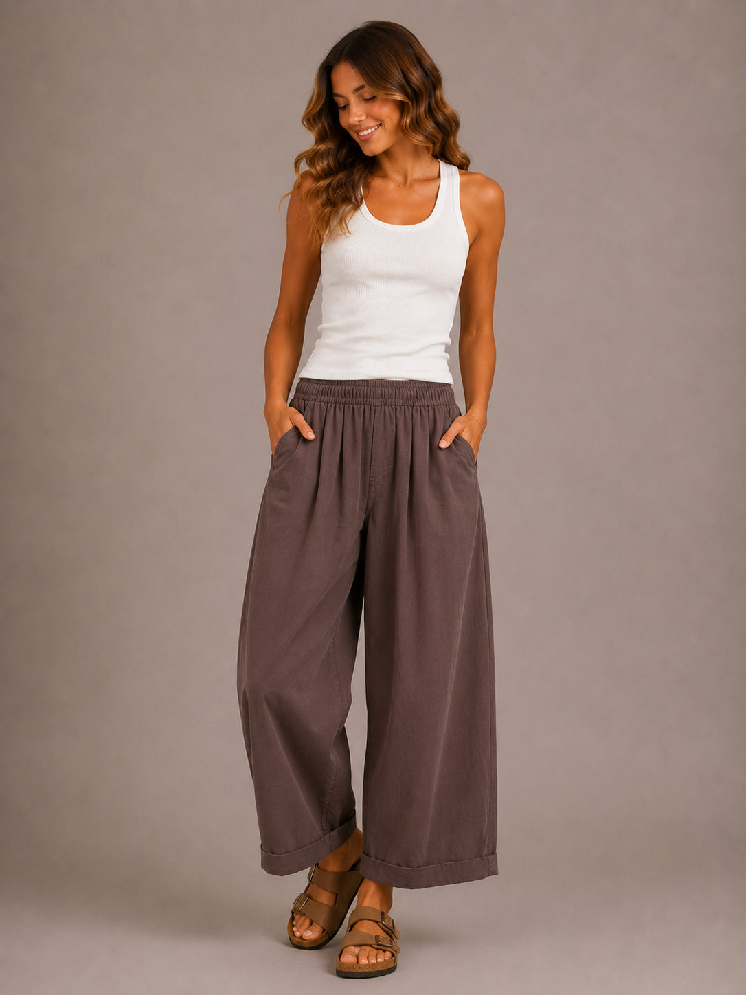 Panta must have in tela di cotone - SHE_FLORENCE_LAB
