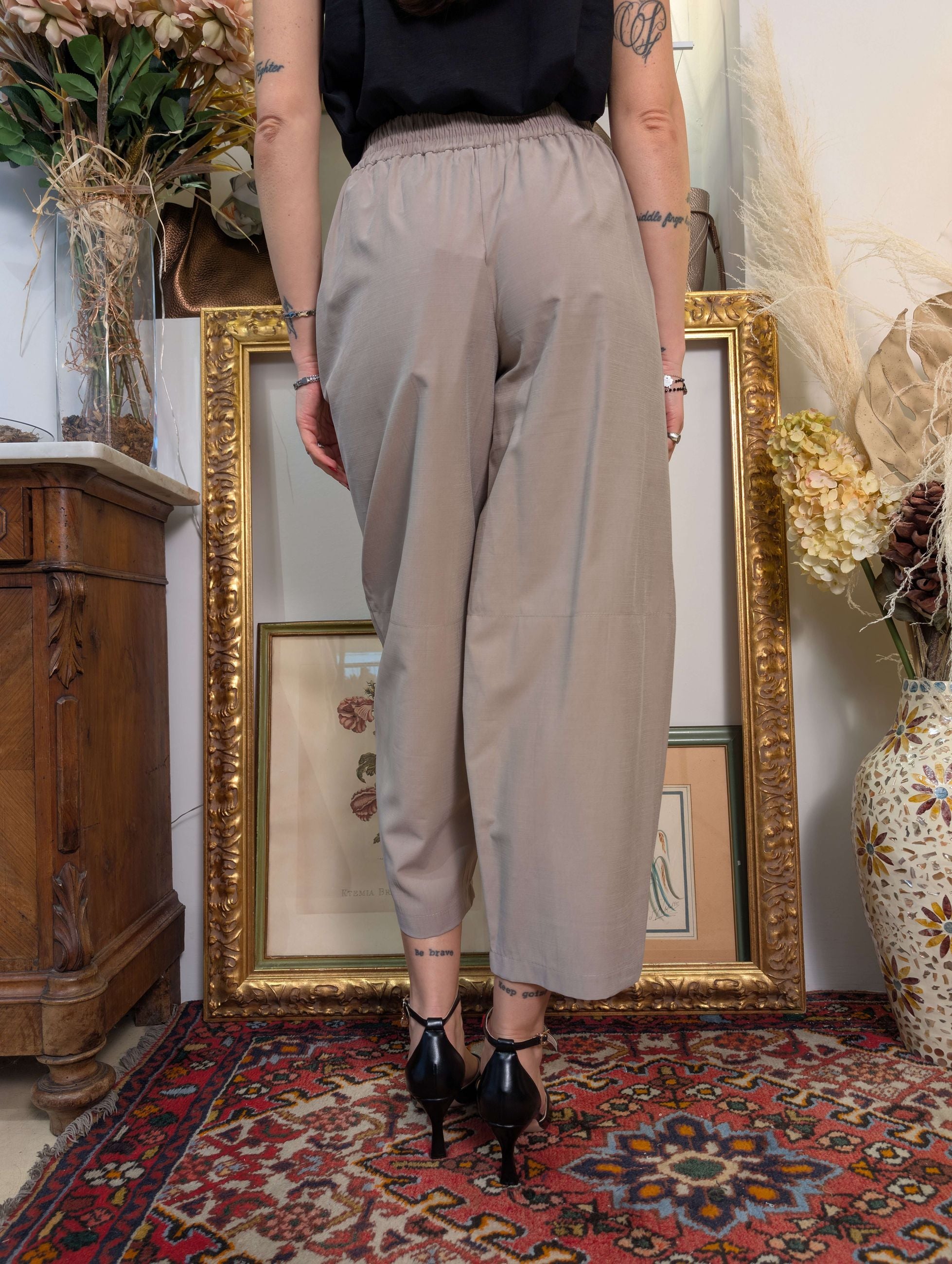 Panta ballon in cupro di viscosa - Sandro Ferrone