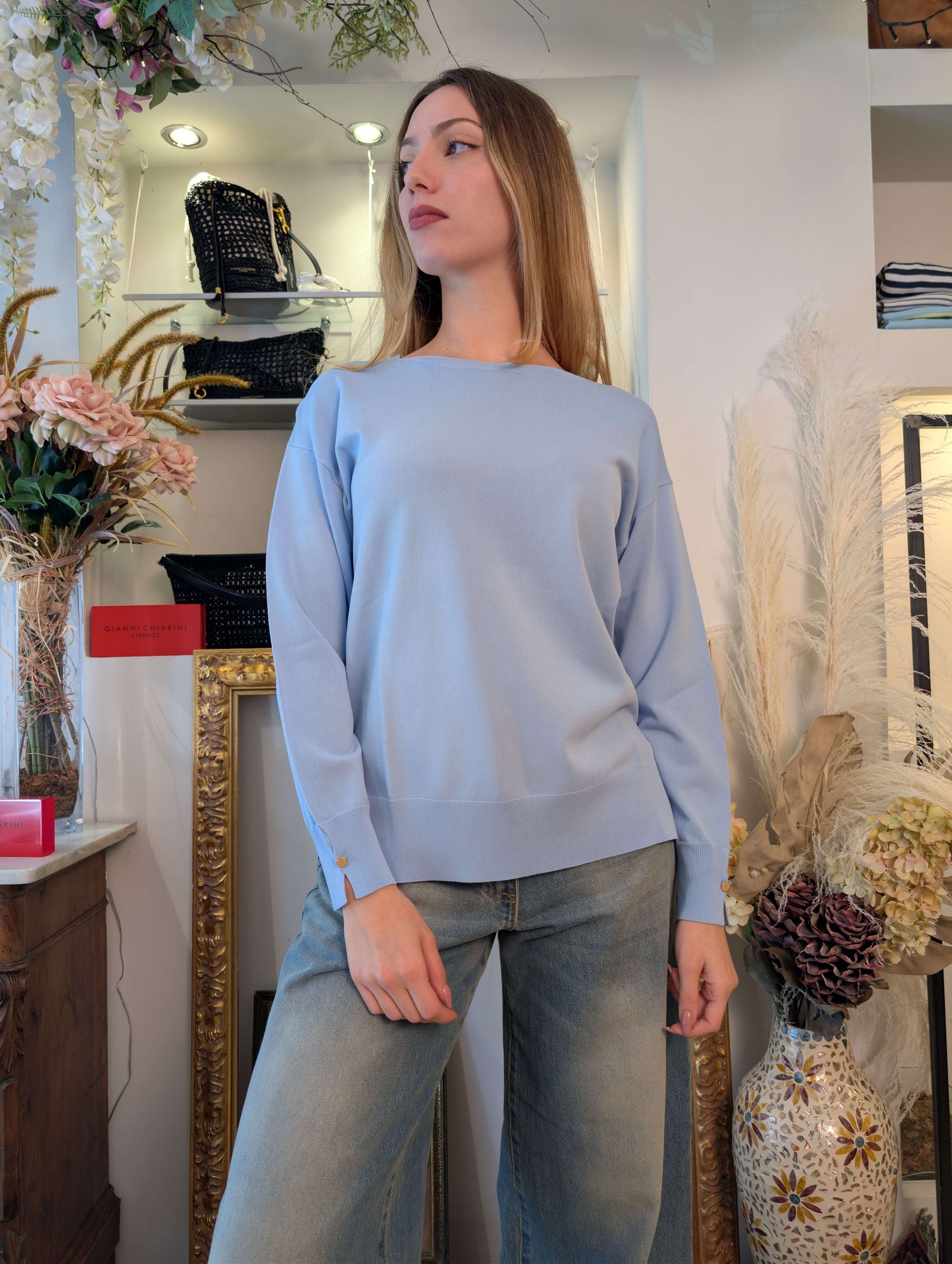 Maglia Girocollo Relaxed Fit – She_Florence_Lab - SHE_FLORENCE_LAB