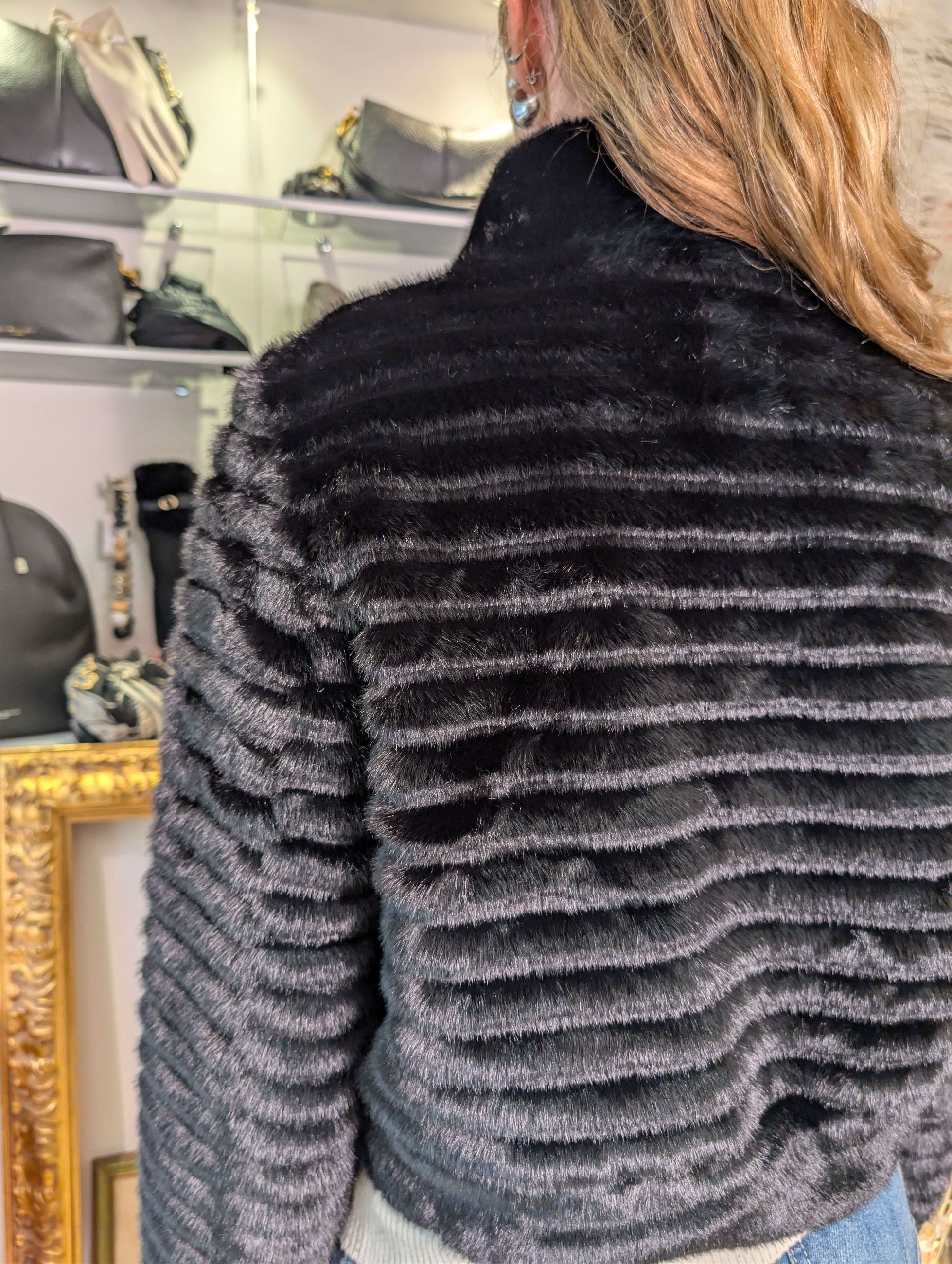 Bomber faux fur visone - SHE_FLORENCE_LAB