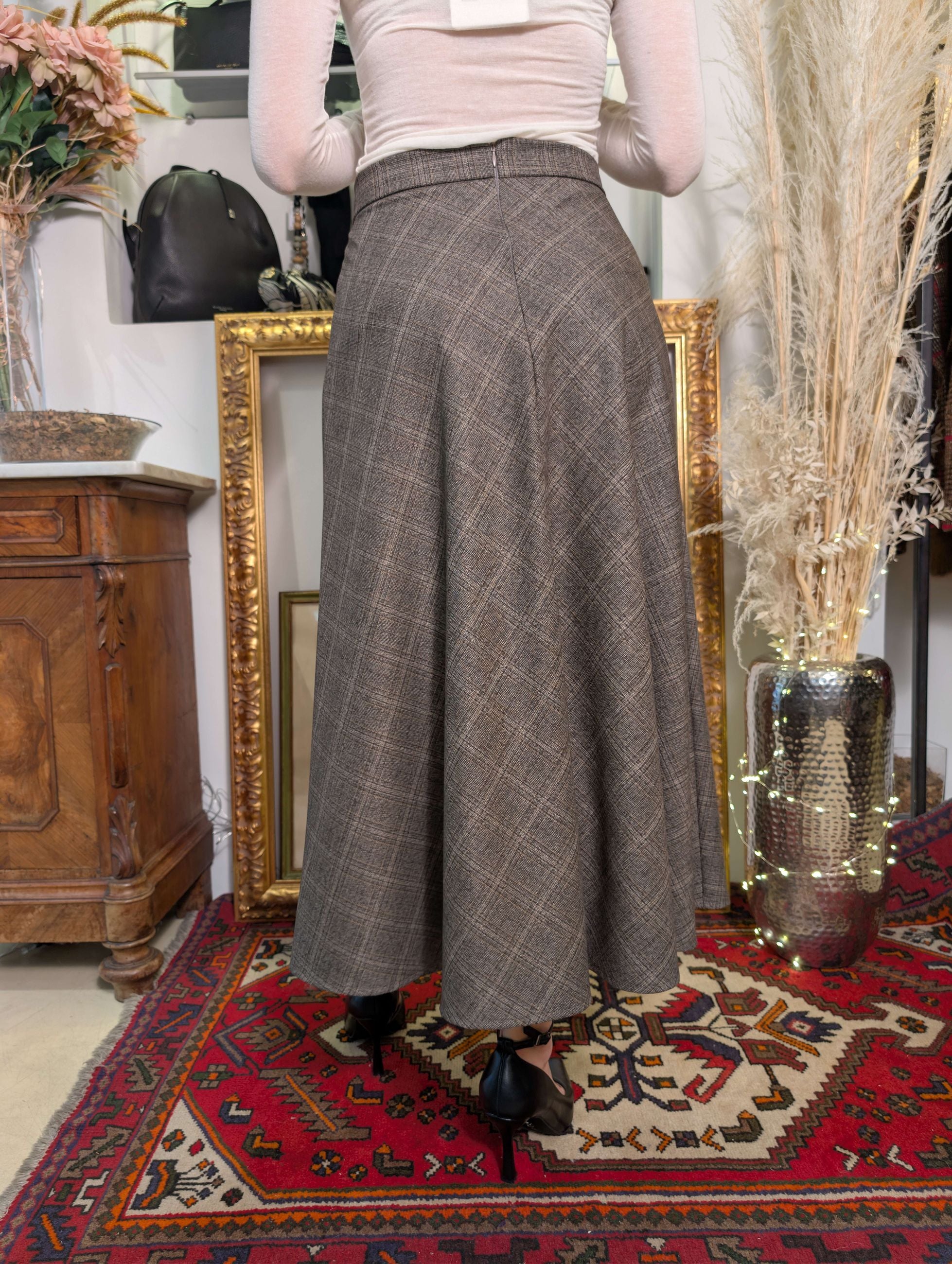 Gonna longuette mezzaruota - SHE_FLORENCE_LAB