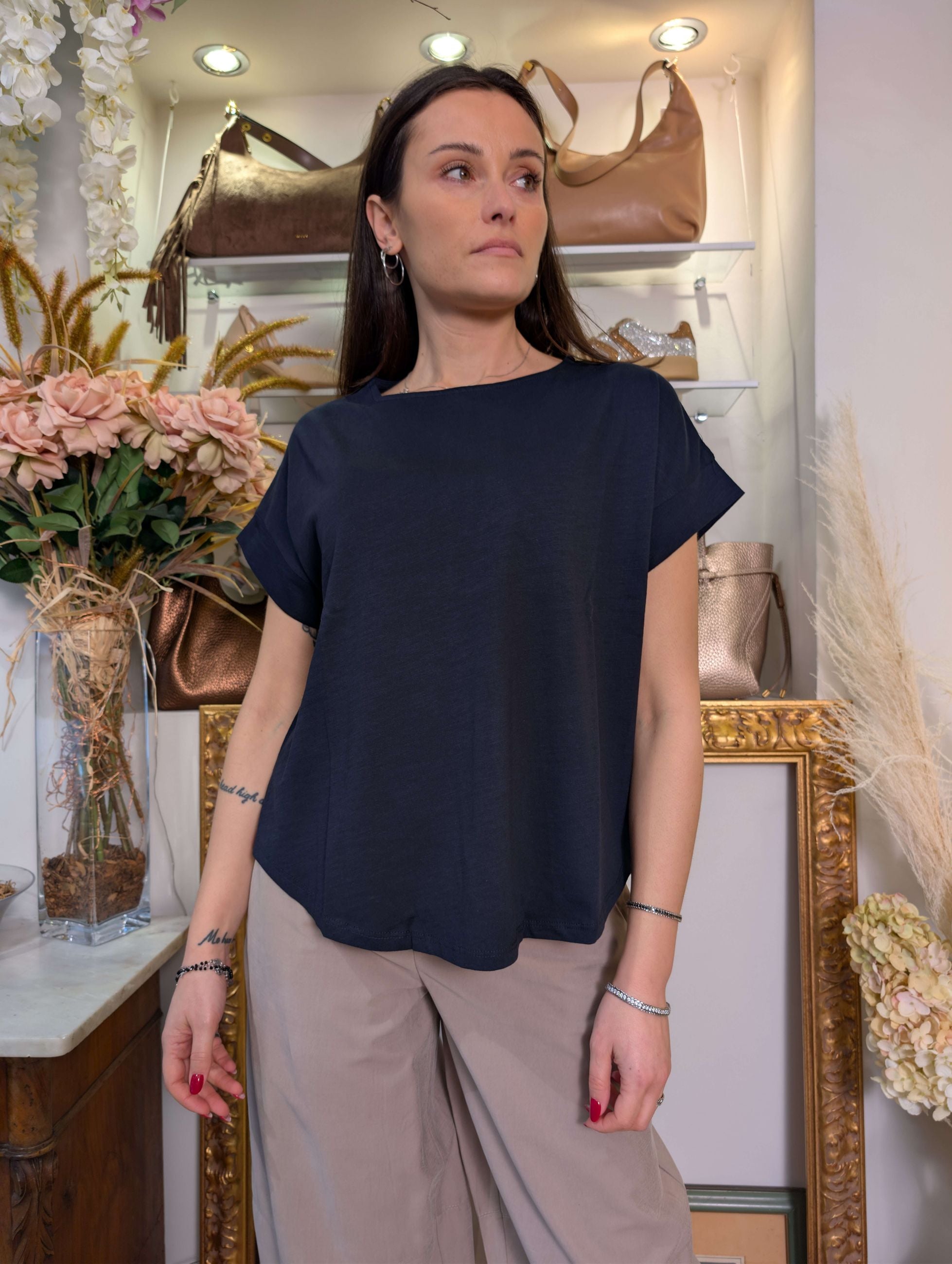 Blusa kimono in cotone fiammato - MARKUP DONNA