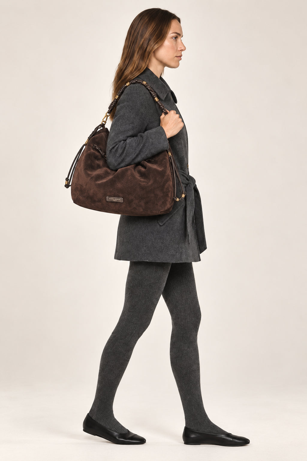 Morgana – Borsa Hobo in Pelle Scamosciata - GIANNI CHIARINI