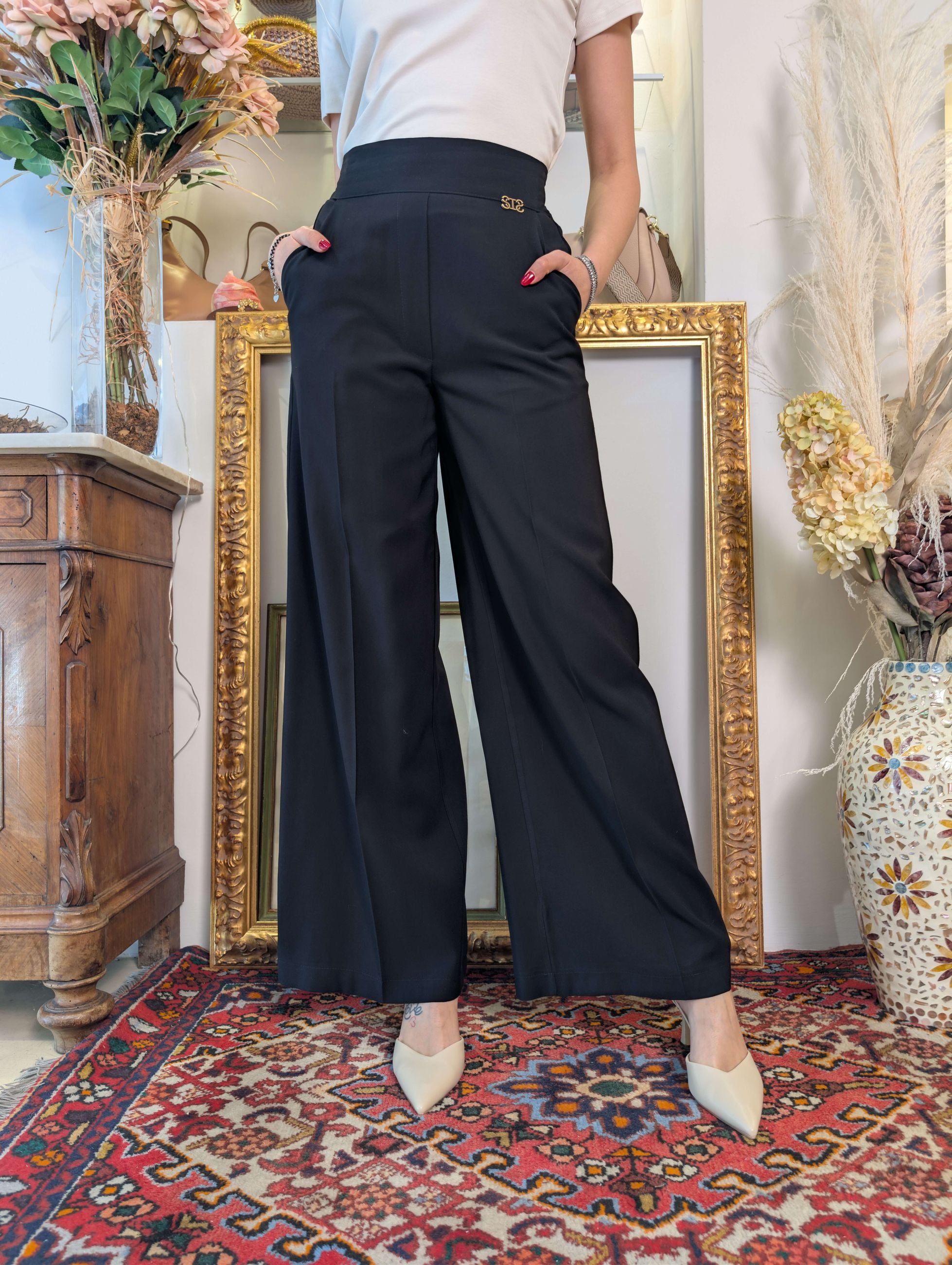 Pantalone palazzo Le Sarte del Sole – Vestibilità regular - LE SARTE DEL SOLE