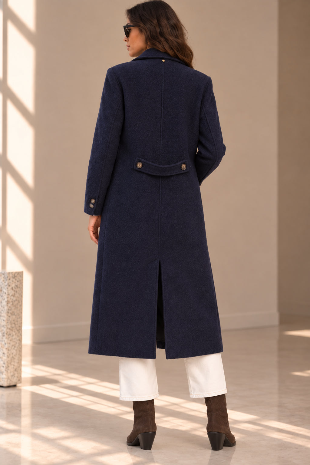 Cappotto lungo in pura lana bouclé - GL for Her