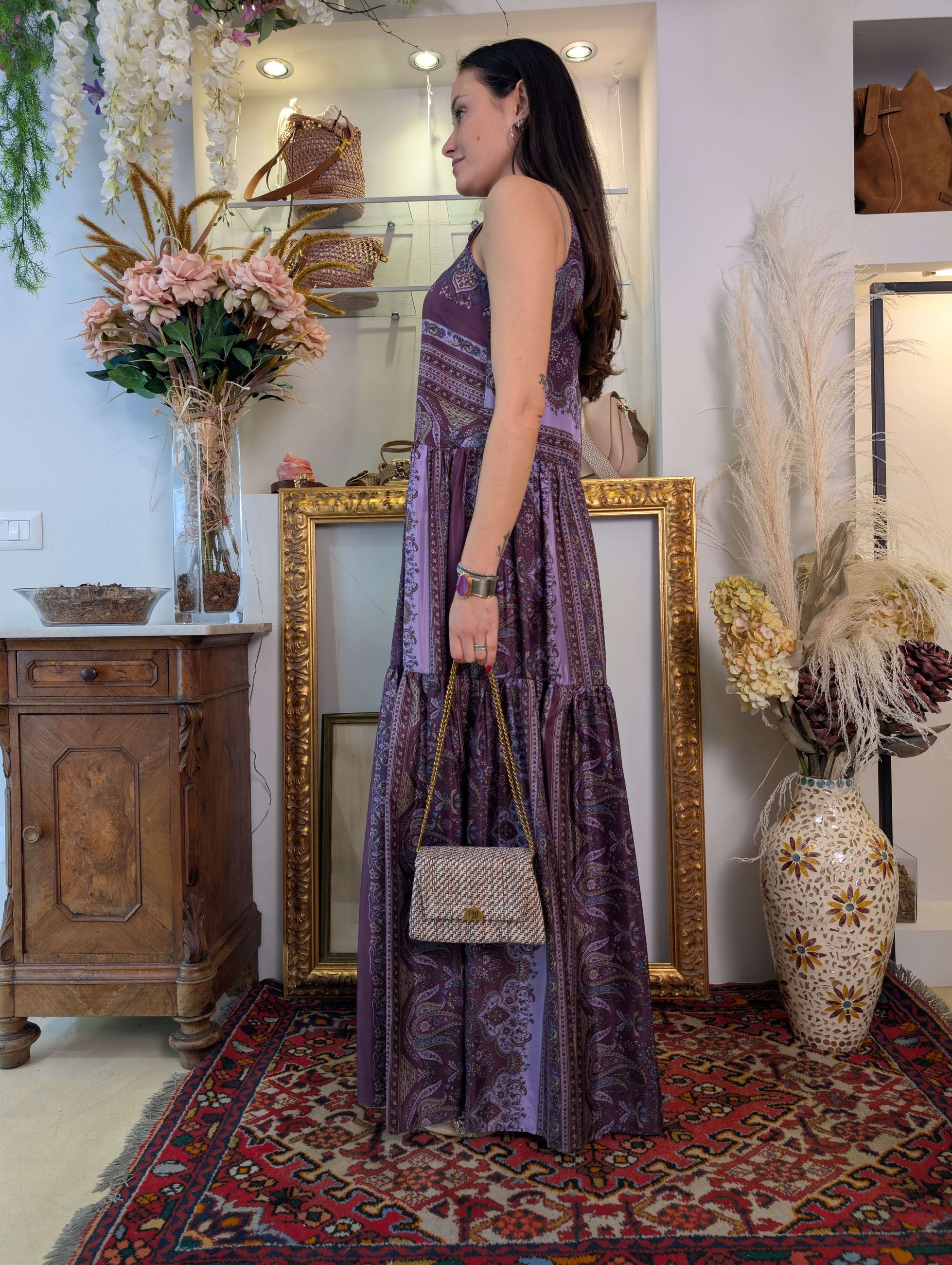 Abito lungo in seta - Sandro Ferrone