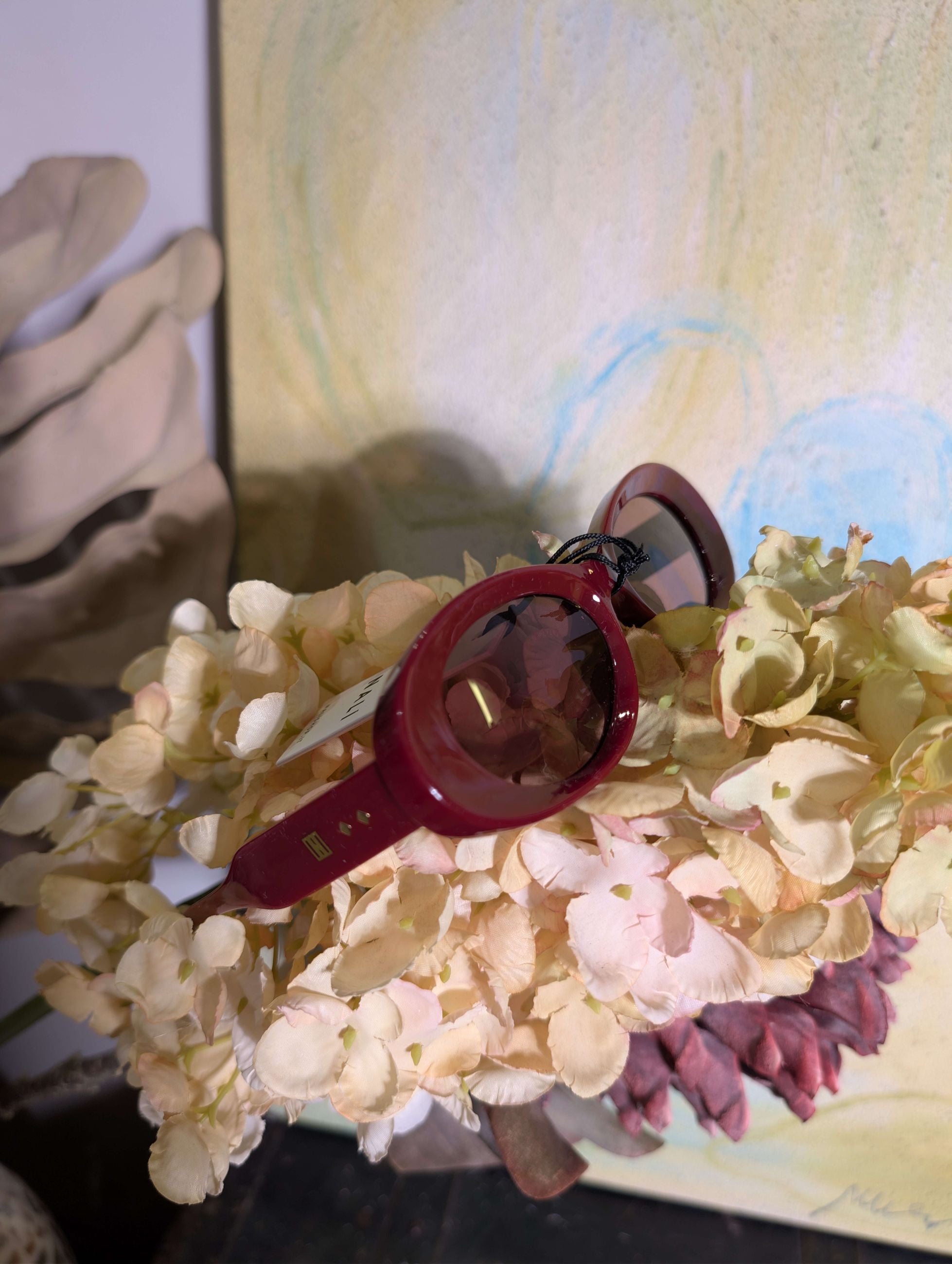 OCCHIALI WILLY OVAL BORDEAUX - NALI'