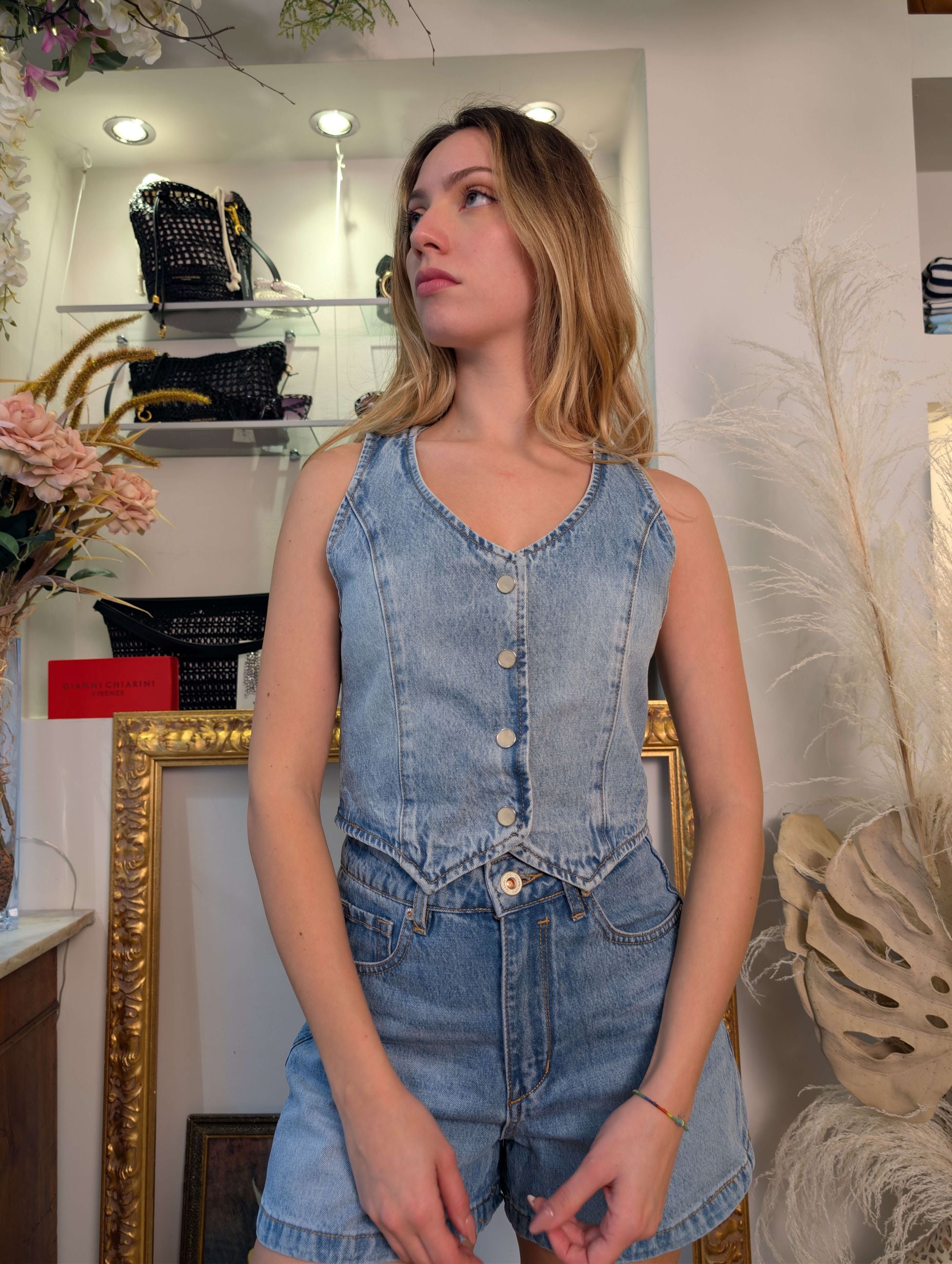Gilet in denim - GL for Her