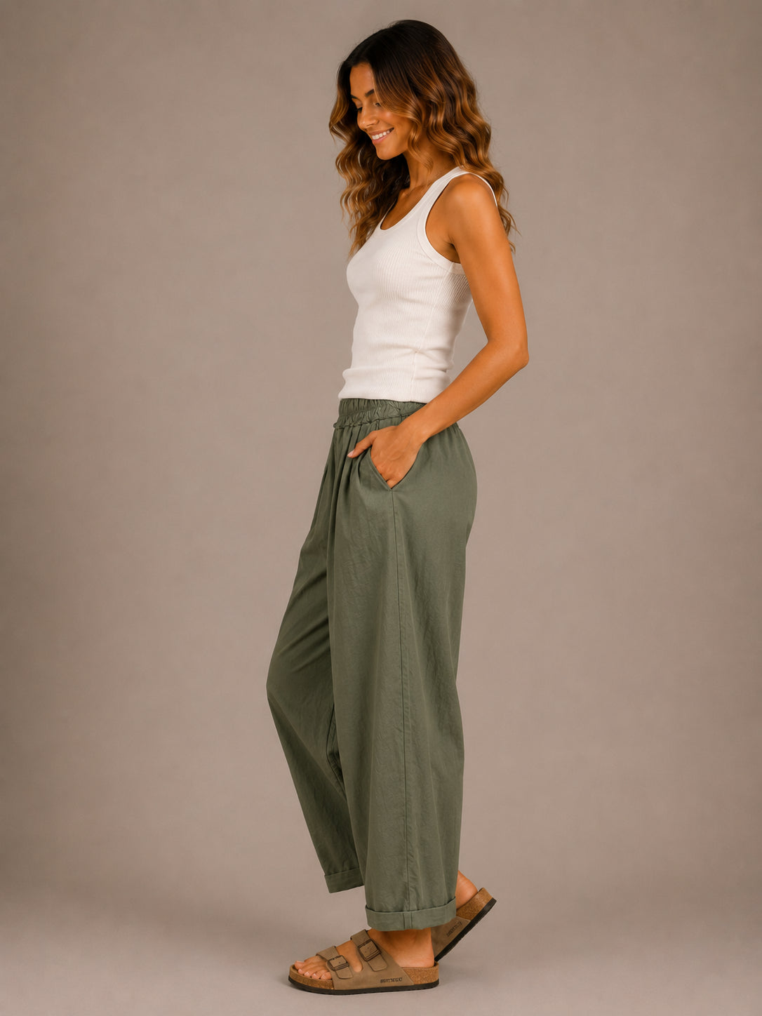 Panta must have in tela di cotone - SHE_FLORENCE_LAB