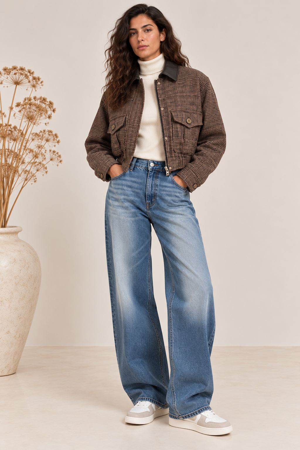 Cropped Heritage Bomber - MARKUP DONNA