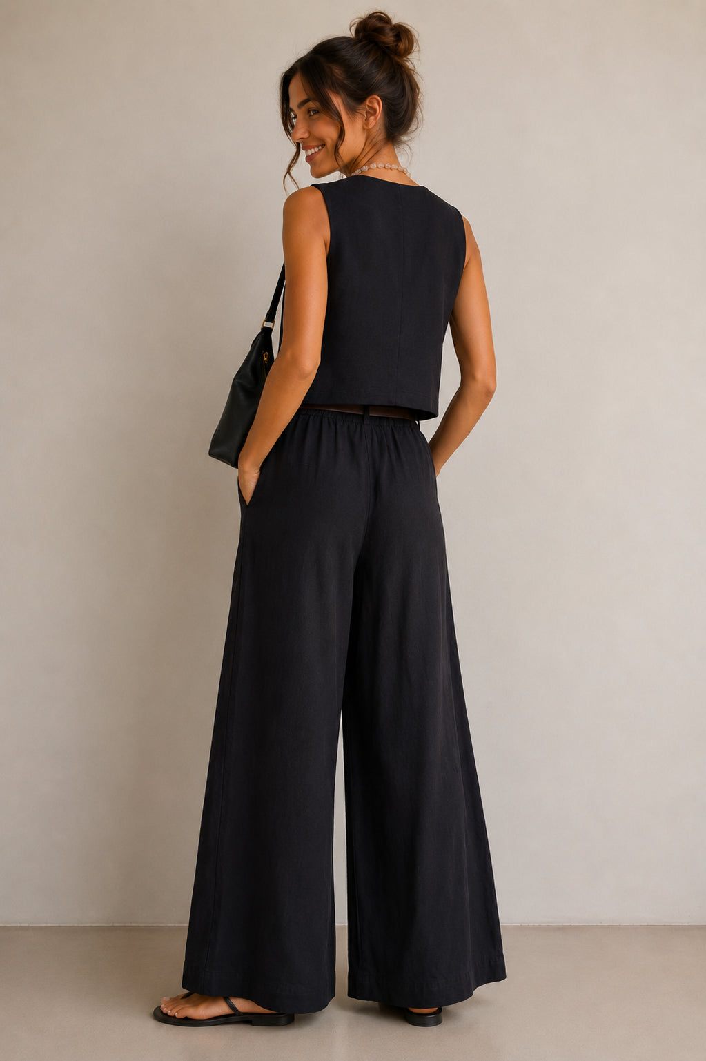 Gilet viscosa crinkle - HAVE ONE