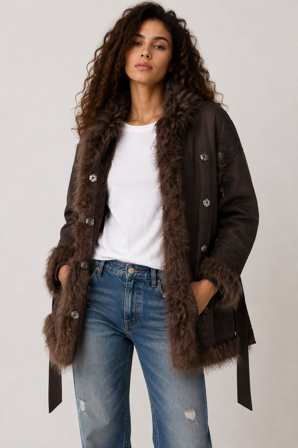 Parka Ricamato con Mongolia - AMOSA