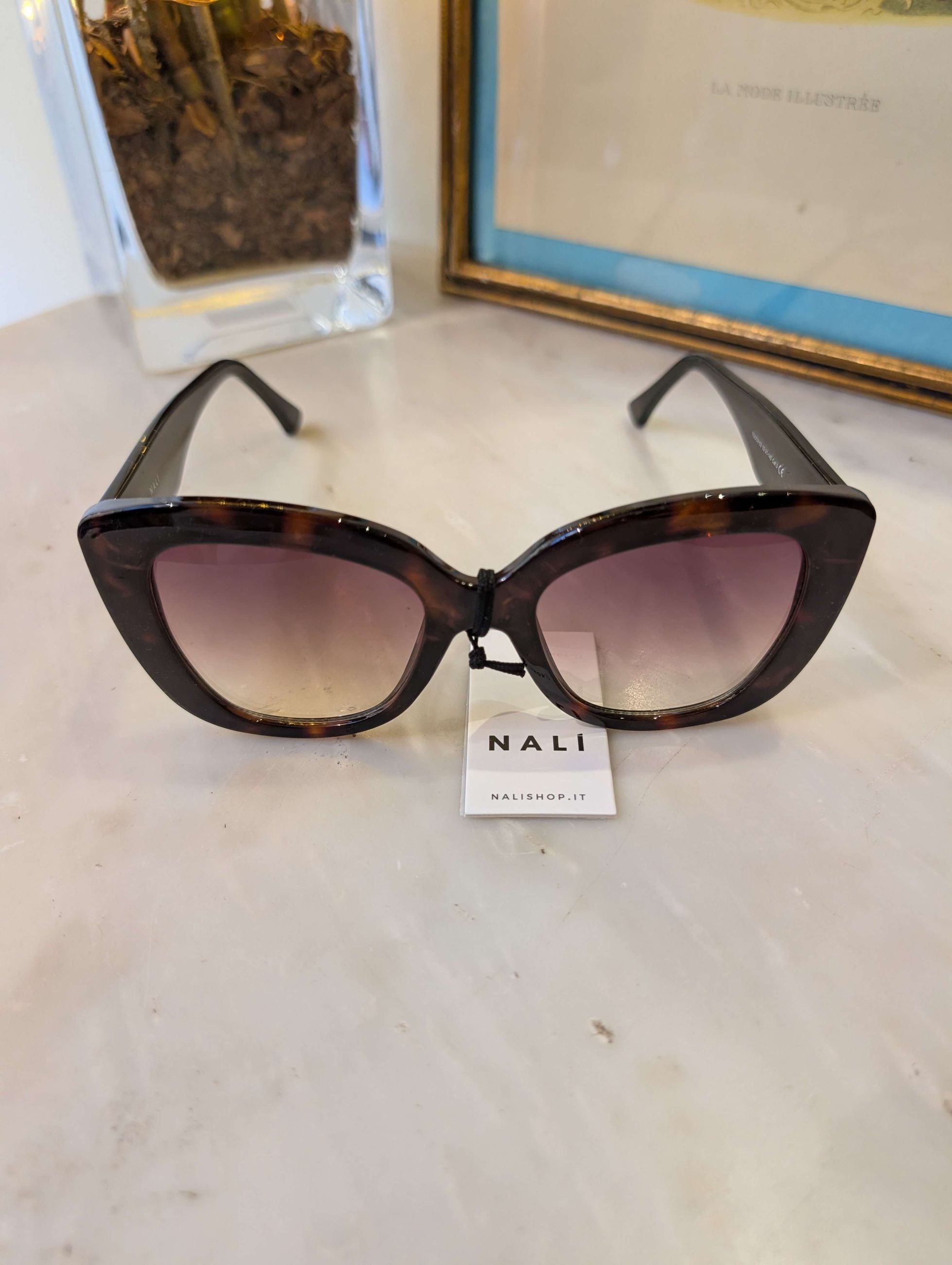 OCCHIALE SIMONA TARTARUGATO MARRONE - NALI'