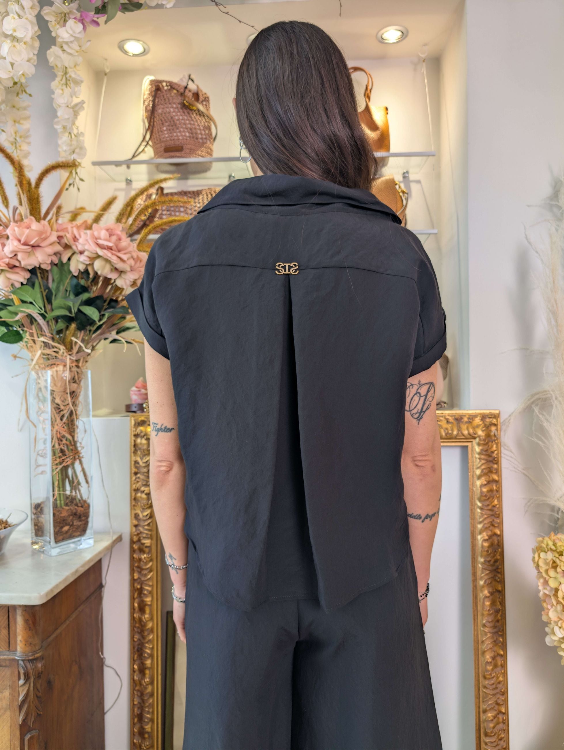 Blusa in tessuto mano pesca Le Sarte del Sole - LE SARTE DEL SOLE