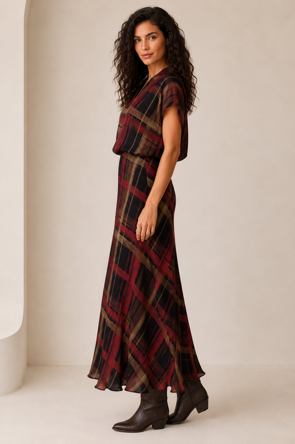 Blusa in satin stampato - Sandro Ferrone