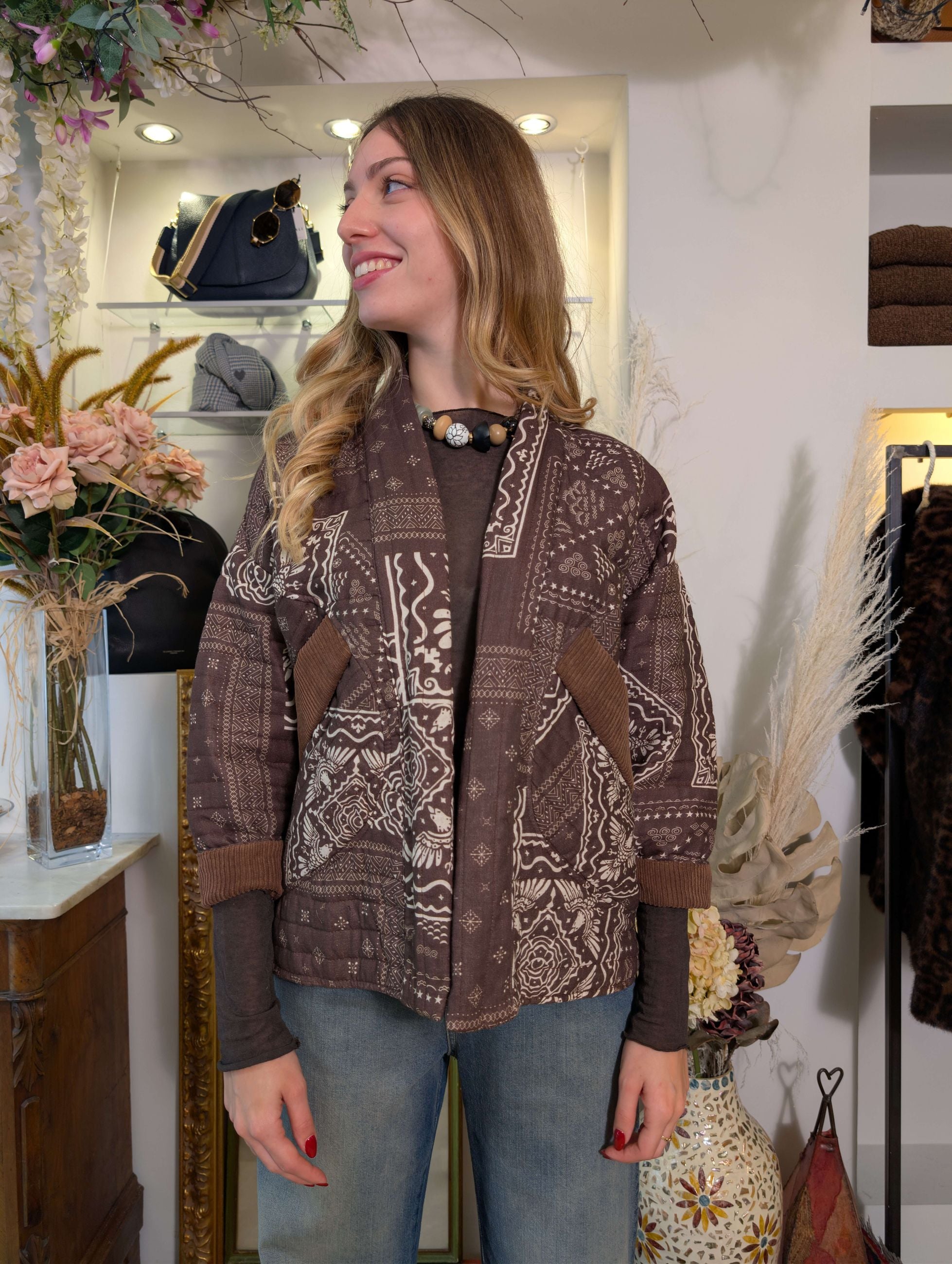 Kimono trapuntato fantasia Mexico - SHE_FLORENCE_LAB