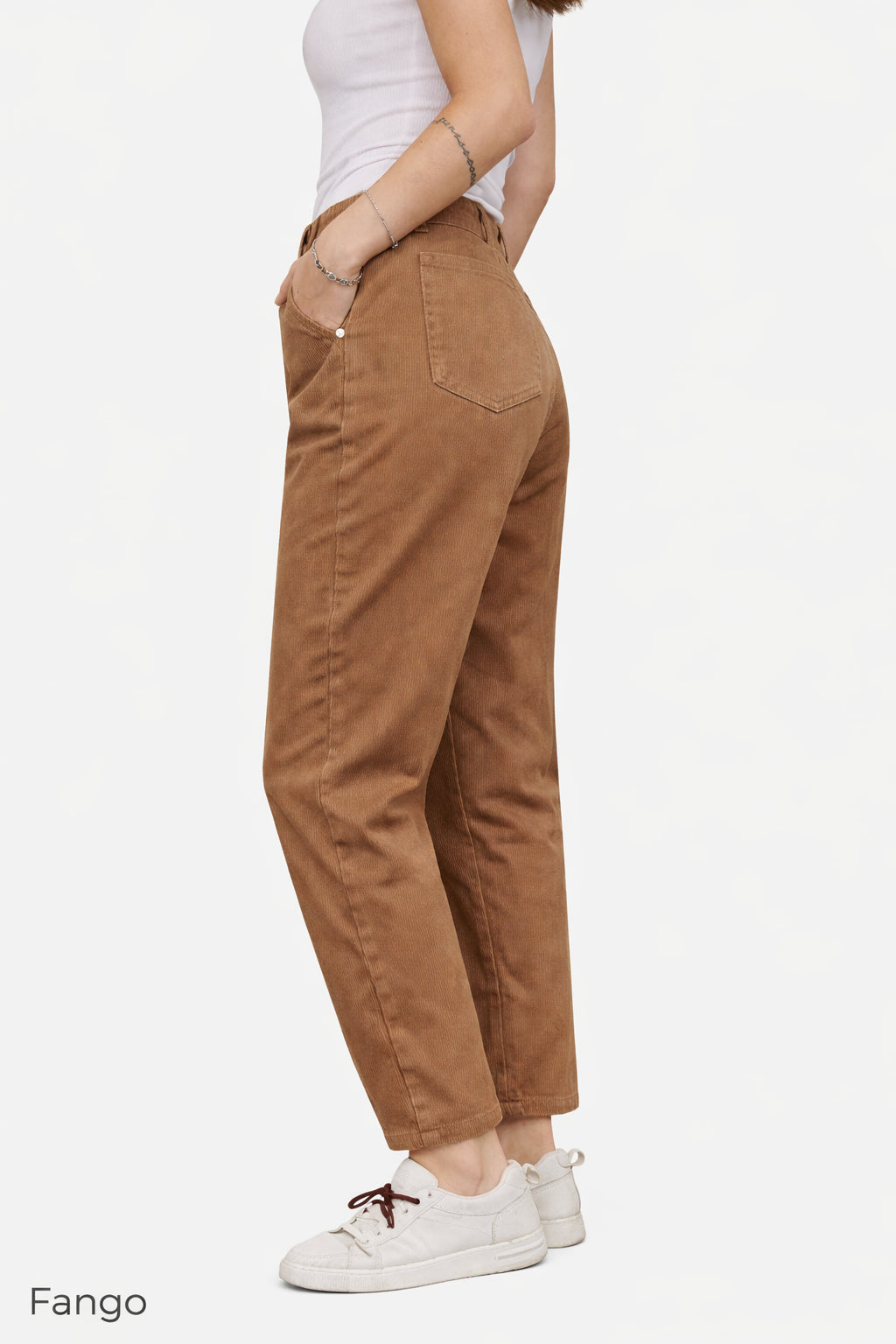 Panta baggy in gabardina di cotone - PLEASE
