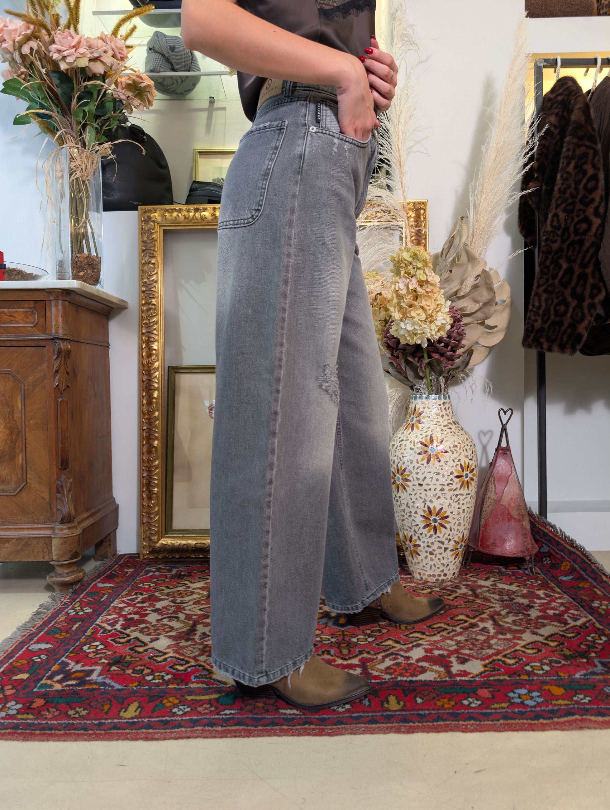 Jeans BELLA Balloon Fit in Denim Grigio Used - HAVE ONE