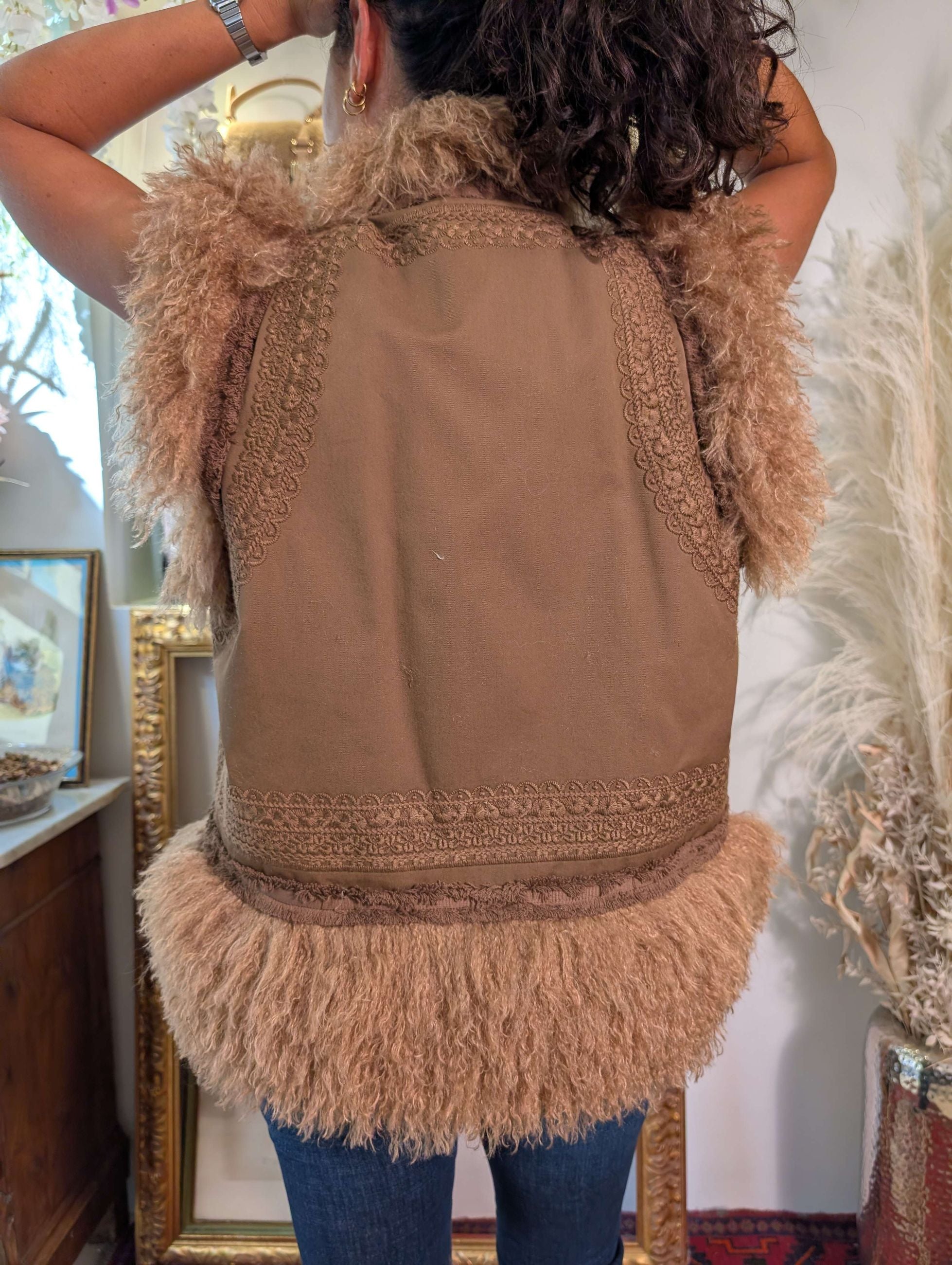 Gilet Mongolian Faux Fur - AMOSA