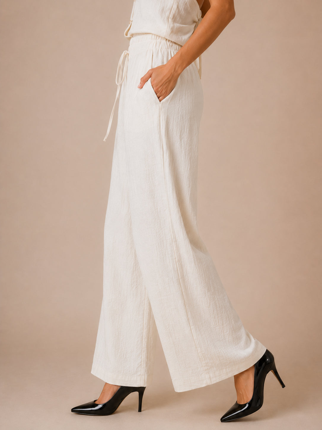 Pantalone palazzo crinkle - HAVE ONE