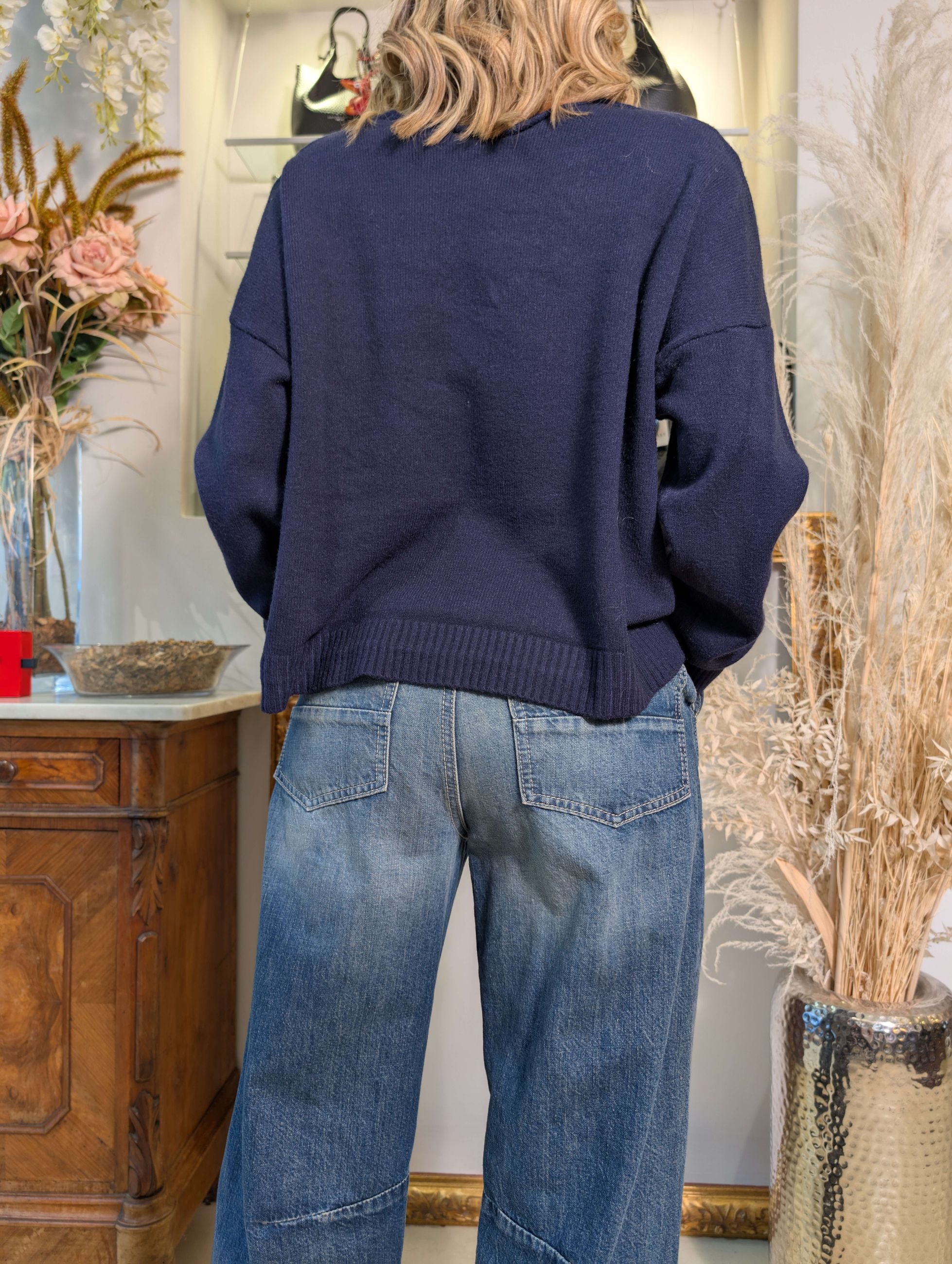 Cardigan con bottoni gioiello - SHE_FLORENCE_LAB