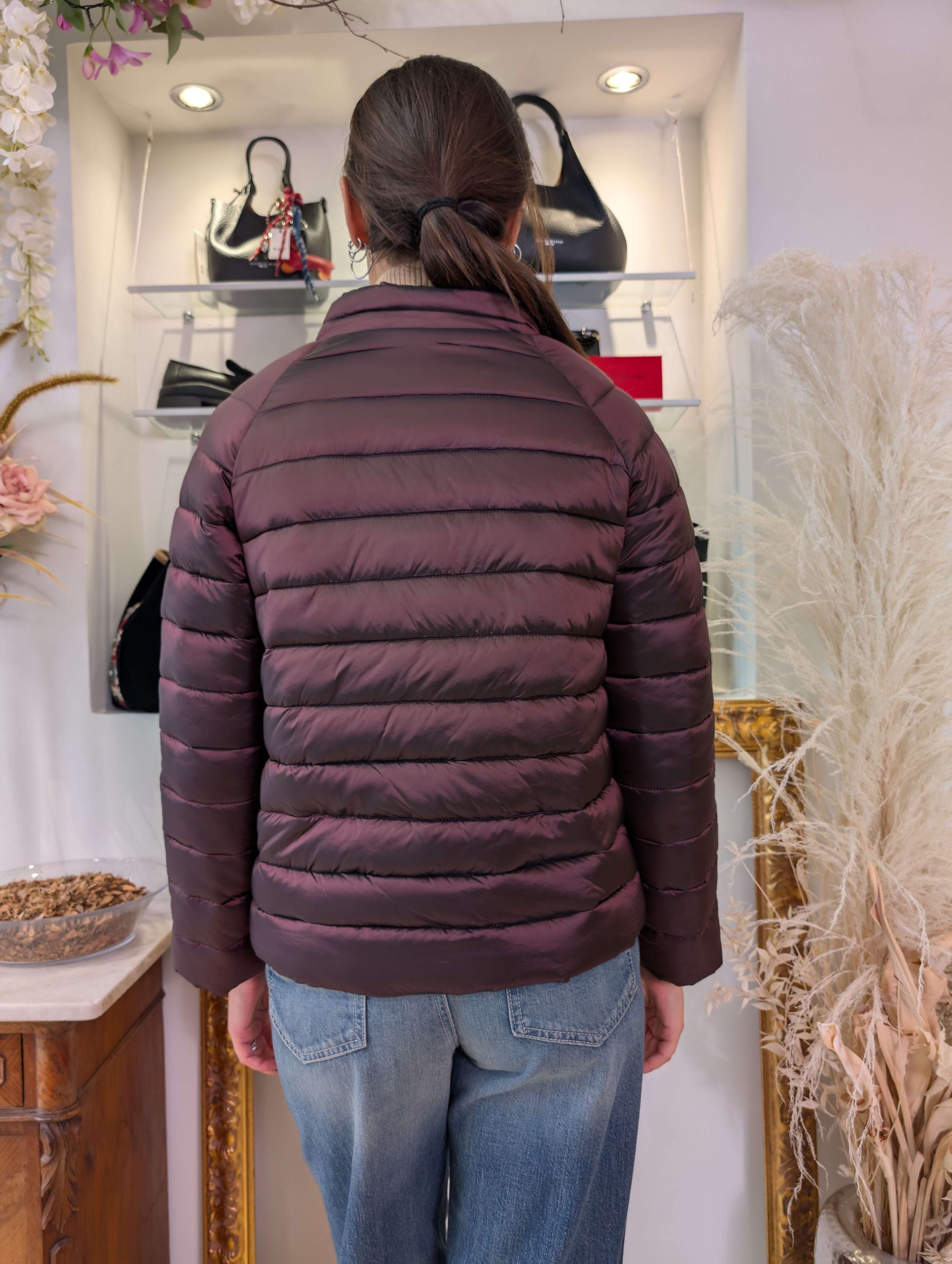 Piumino animal free in nylon cangiante - Sandro Ferrone