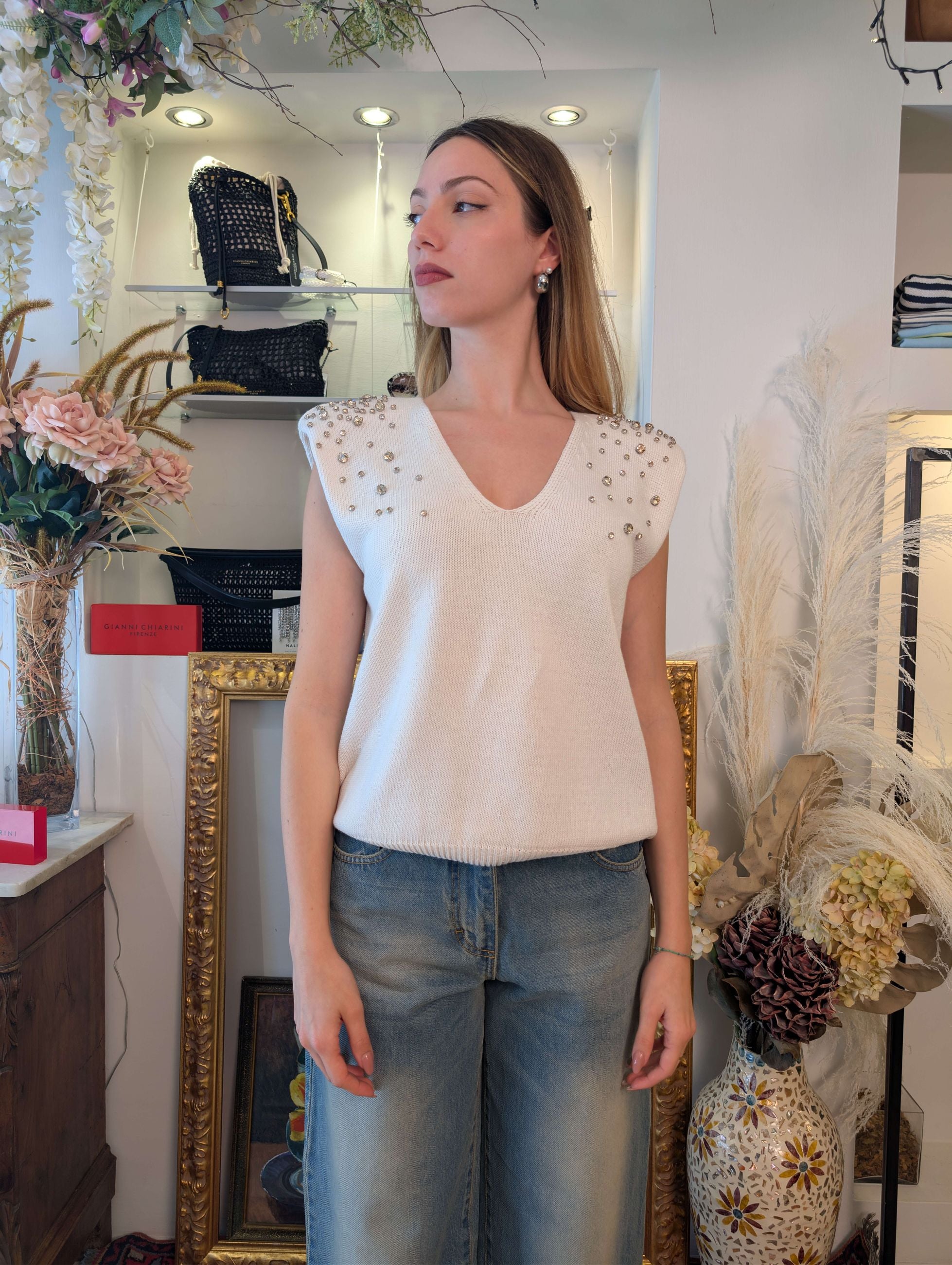 Maglia strass - TENSIONE IN