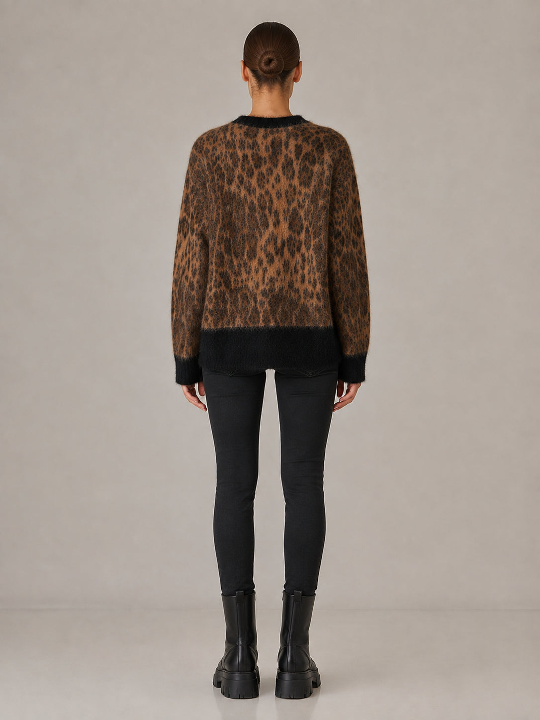 Maglia Mohair Animalier Oversize - .SOLO TRE