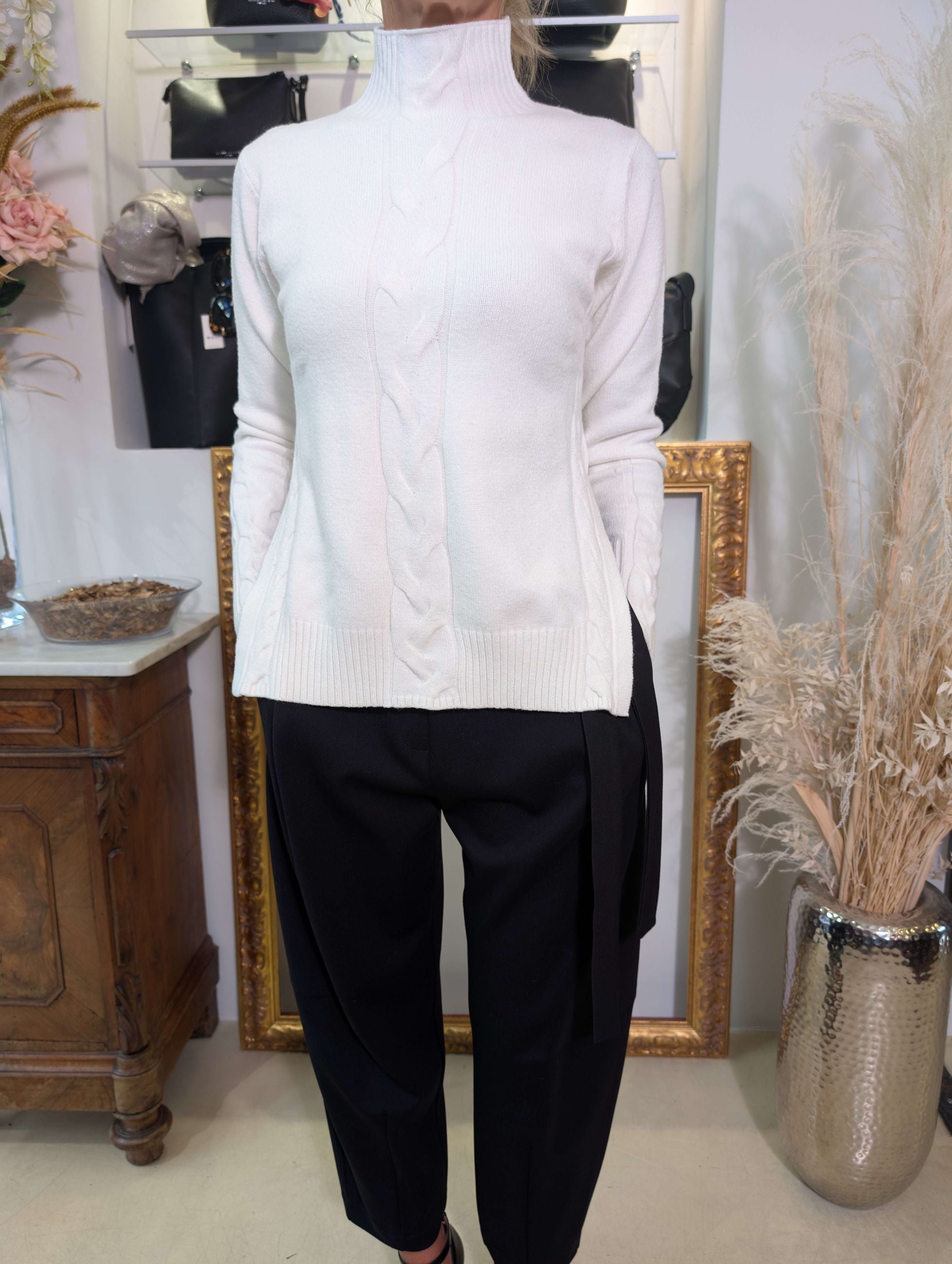 Maglia con treccia - MARKUP DONNA