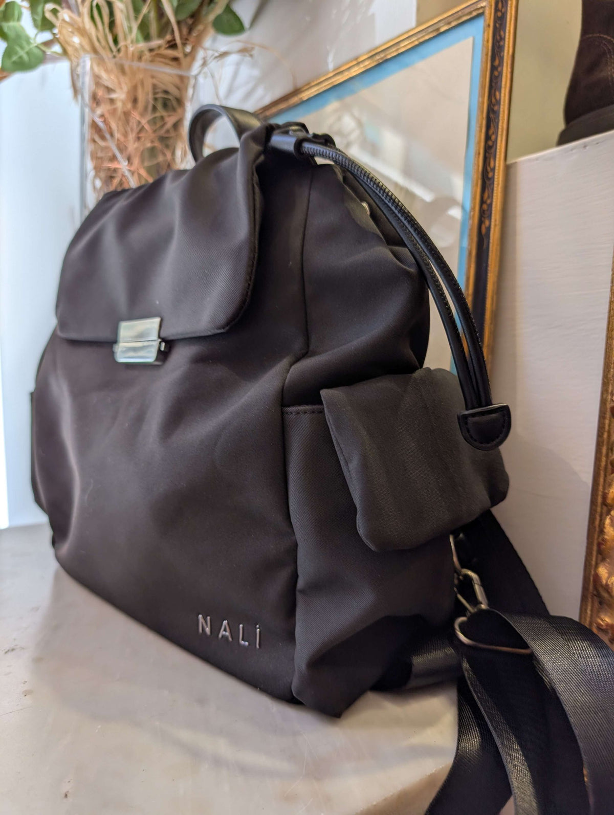 ZAINO OSLO CON TASCHE NERO - NALI'