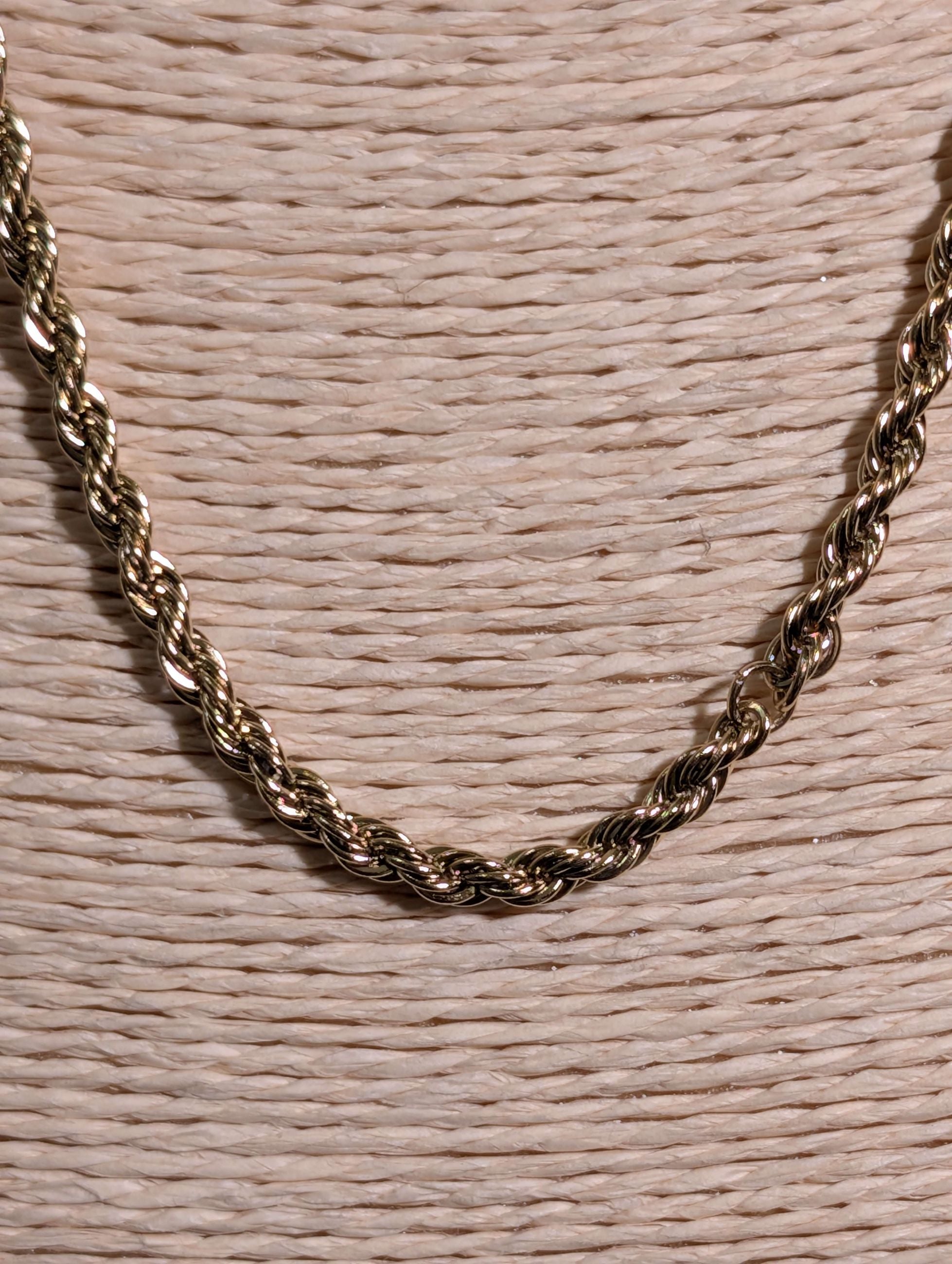 COLLANA TORCHON ACC.INO. PLA. ORO 14KT - NALI'