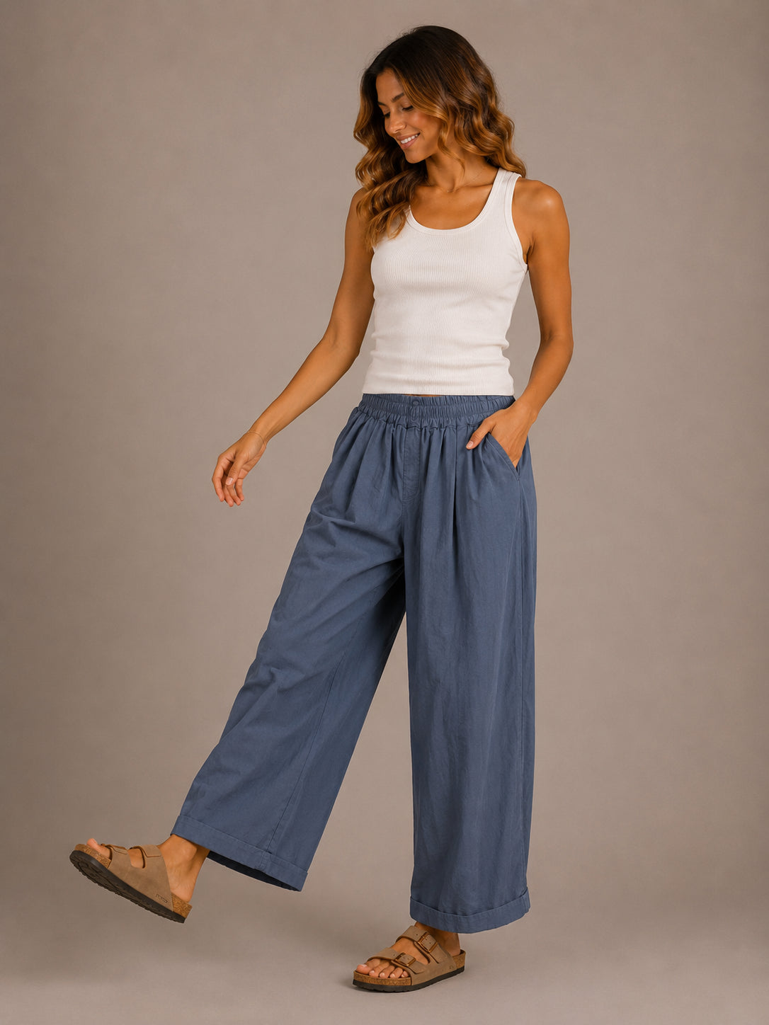 Panta must have in tela di cotone - SHE_FLORENCE_LAB