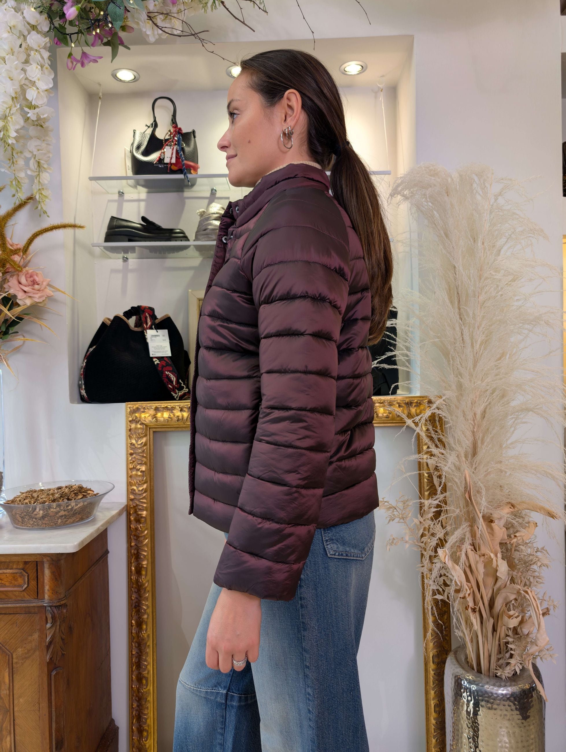 Piumino animal free in nylon cangiante - Sandro Ferrone