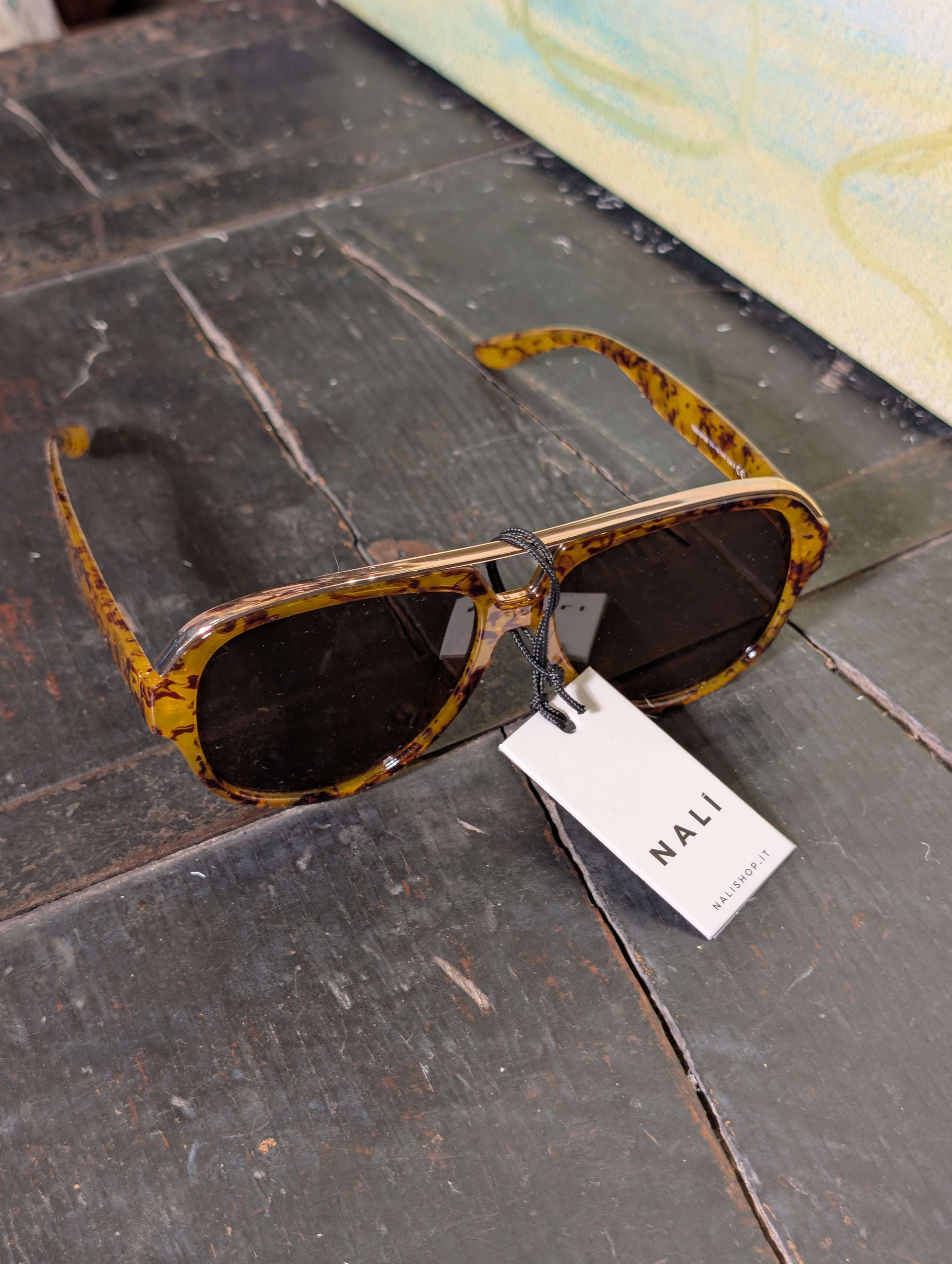 OCCHIALI PARTENOPE JELLY TARTARUGATO MARRONE - NALI'